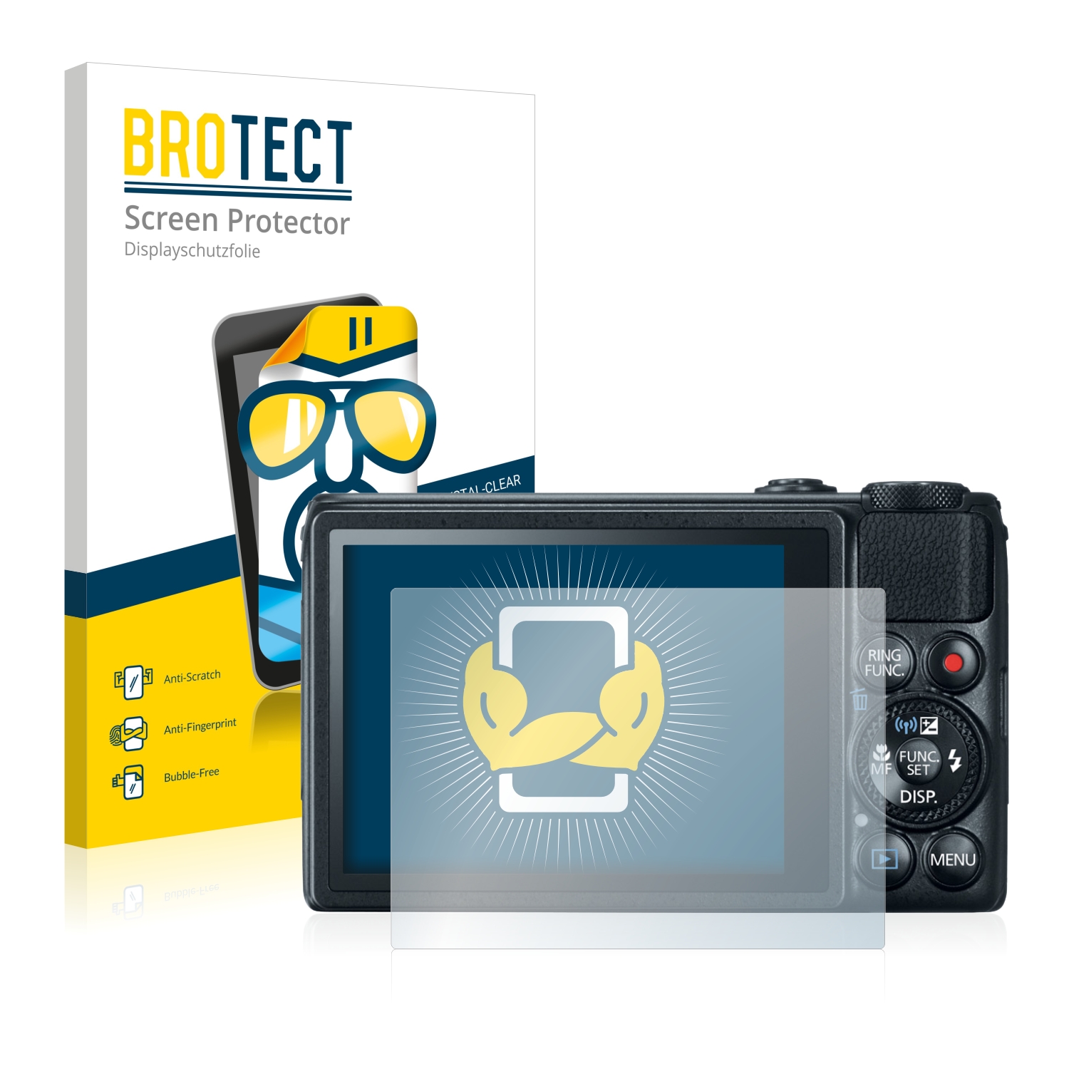 2x BROTECT Displayschutz-Folie pro Canon PowerShot S120