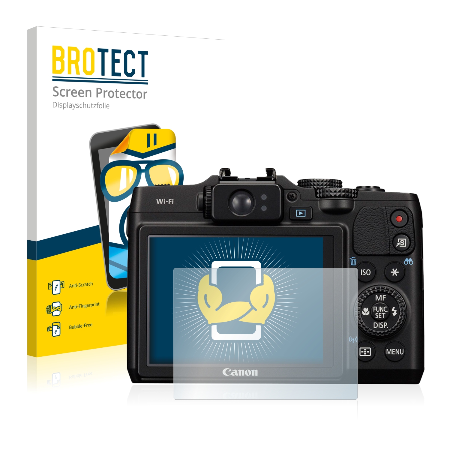 2x BROTECT Displayschutz-Folie pro Canon PowerShot G16