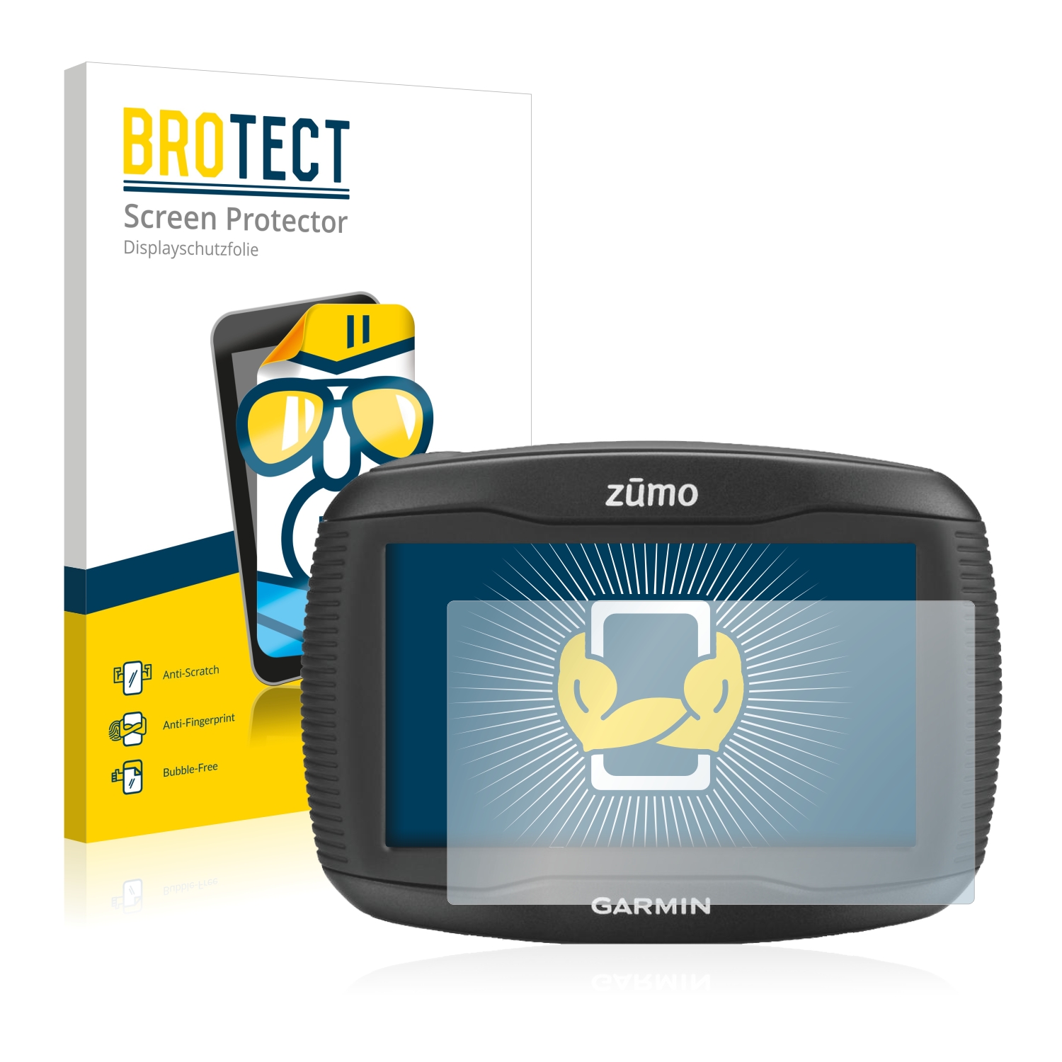 2x BROTECT Displayschutz-Folie pro Garmin zumo 390LM