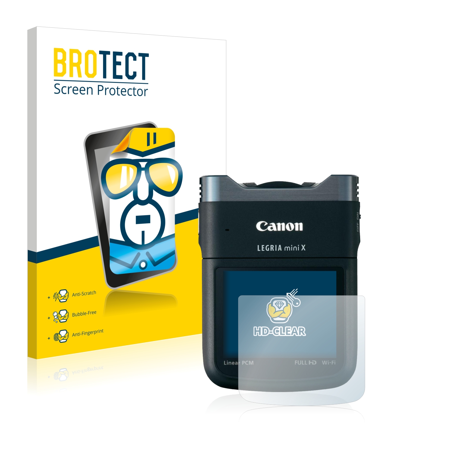 2x BROTECT Displayschutz-Folie pro Canon Legria Mini X