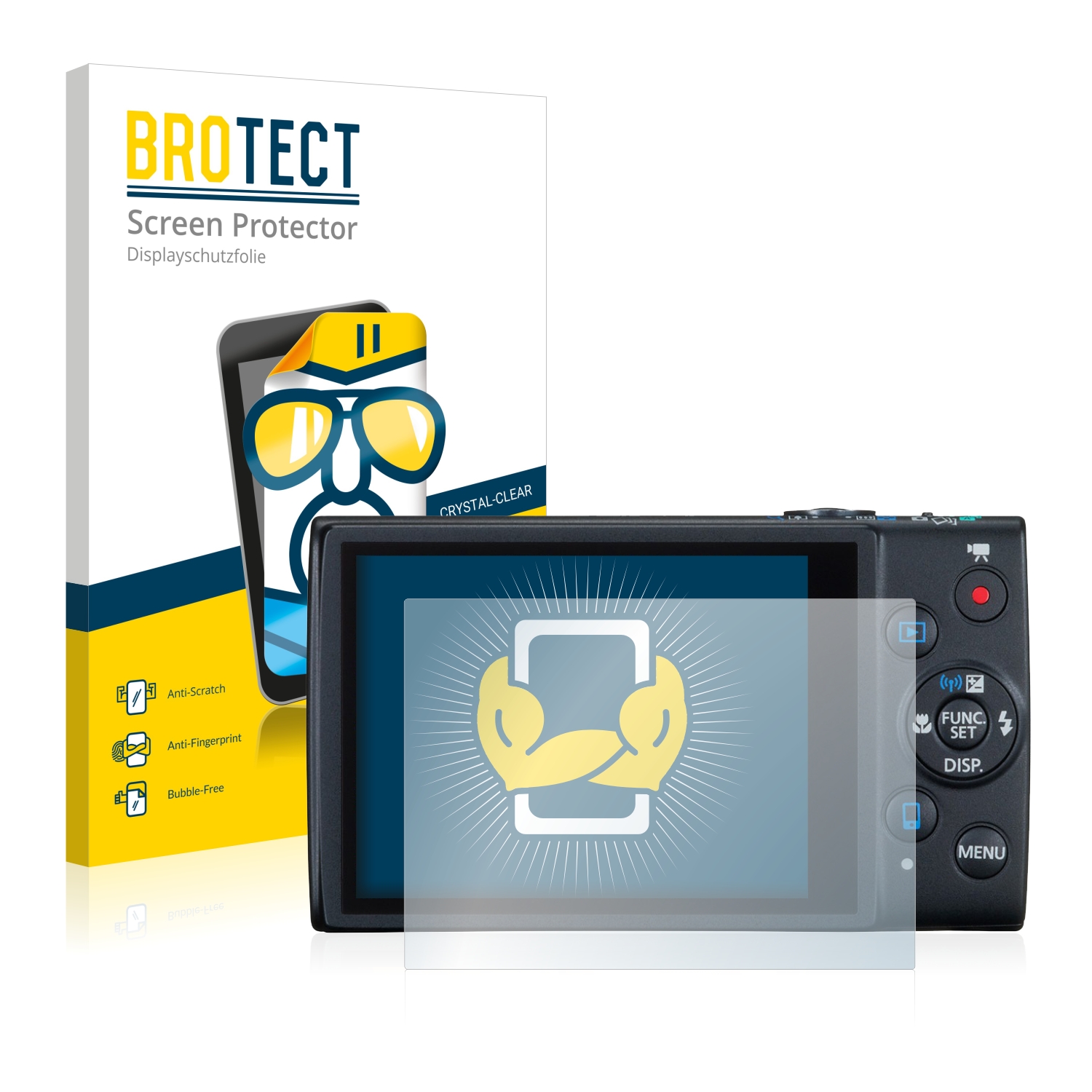 2x BROTECT Displayschutz-Folie pro Canon IXUS 265 HS
