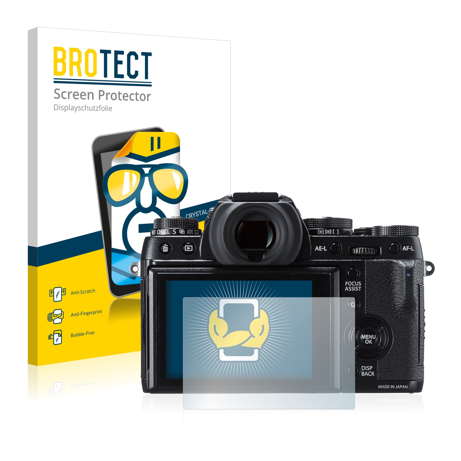 2x BROTECT Displayschutz-Folie pro Fujifilm X-T1