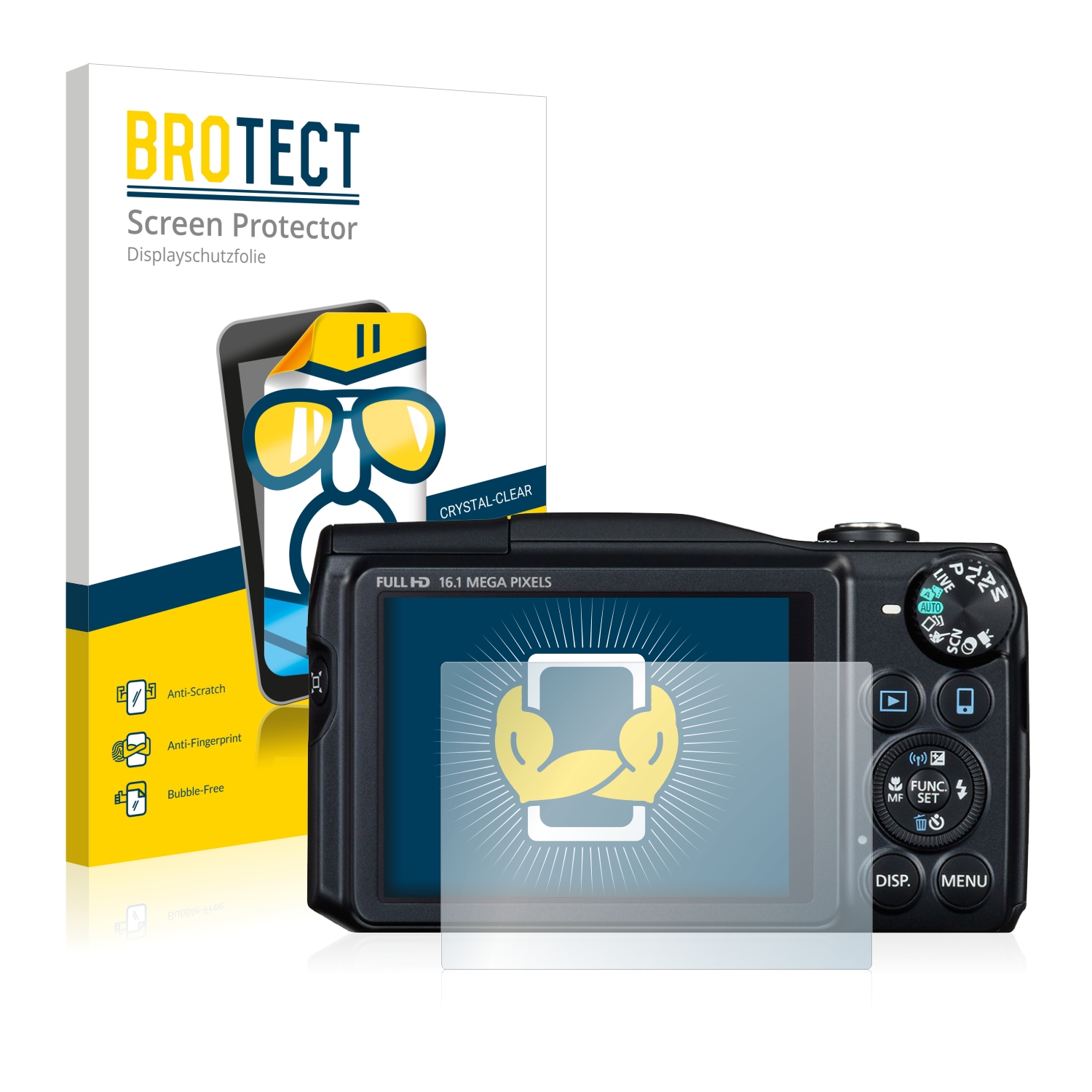2x BROTECT Displayschutz-Folie pro Canon PowerShot SX700 HS