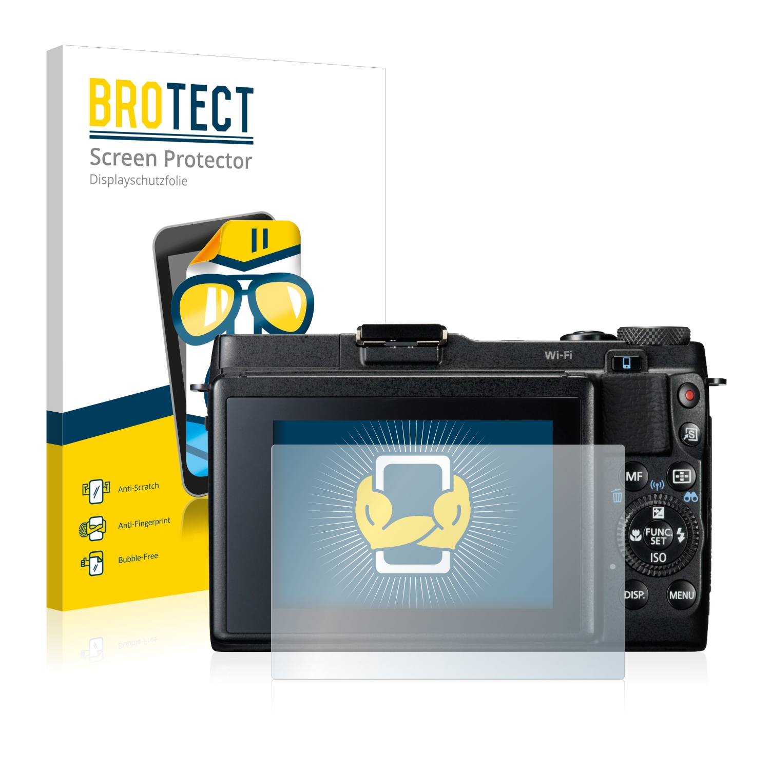 2x BROTECT Displayschutz-Folie pro Canon PowerShot G1 X Mark II