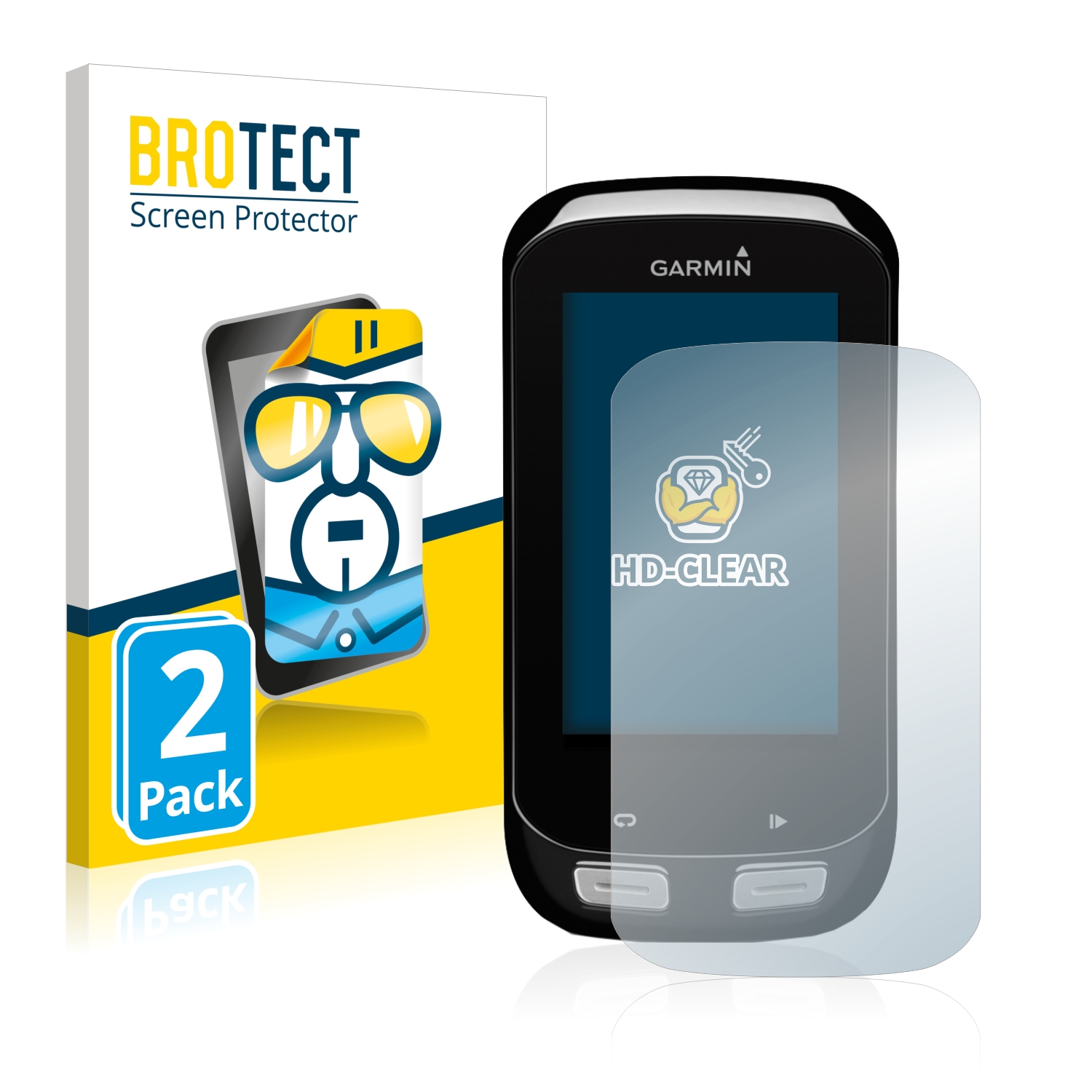 2x BROTECT Displayschutz-Folie pro Garmin Edge 1000