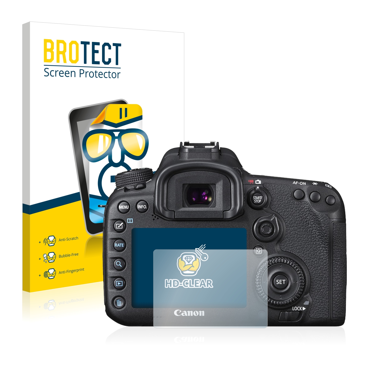 2x BROTECT Displayschutz-Folie pro Canon EOS 7D Mark II
