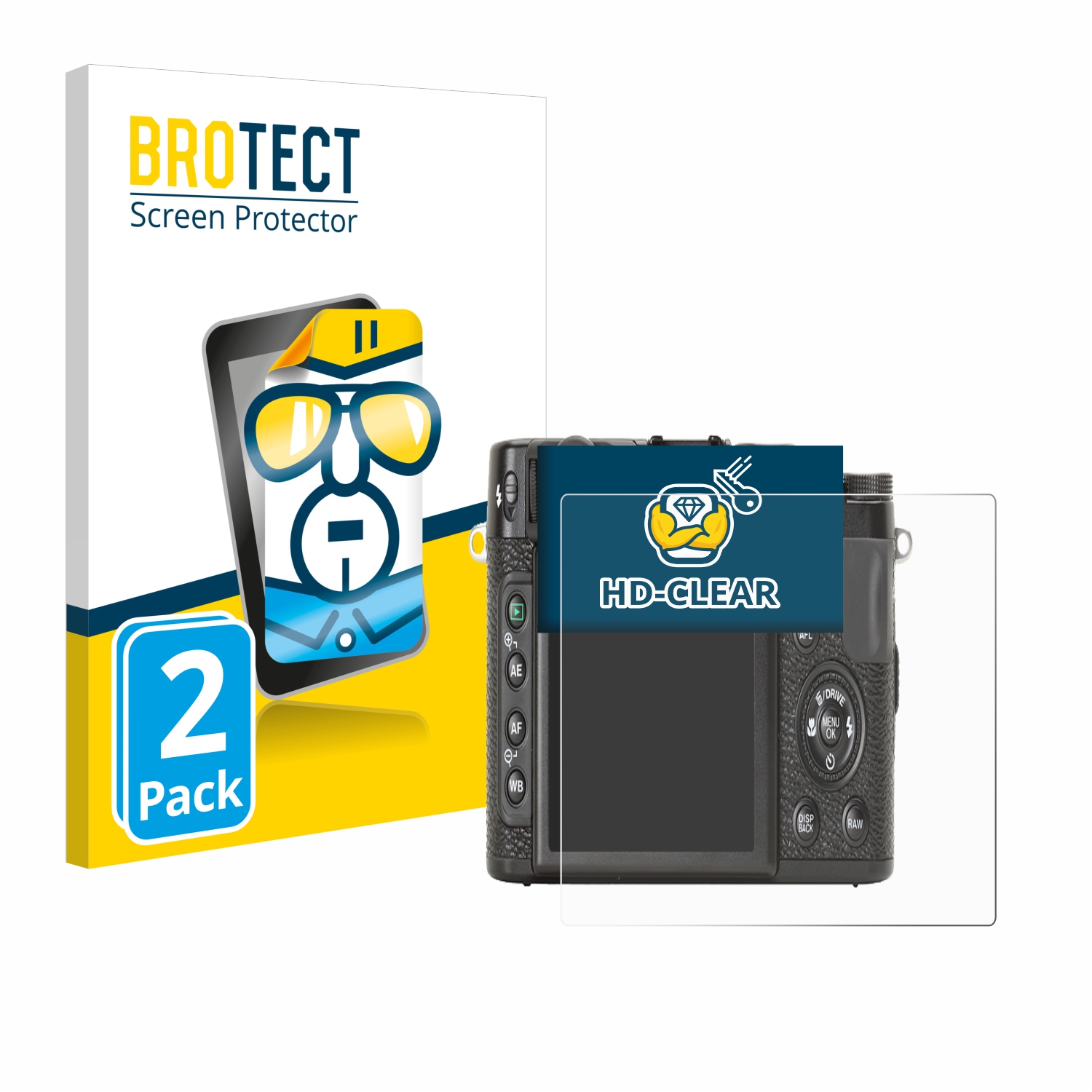 2x BROTECT Displayschutz-Folie pro Fujifilm X10