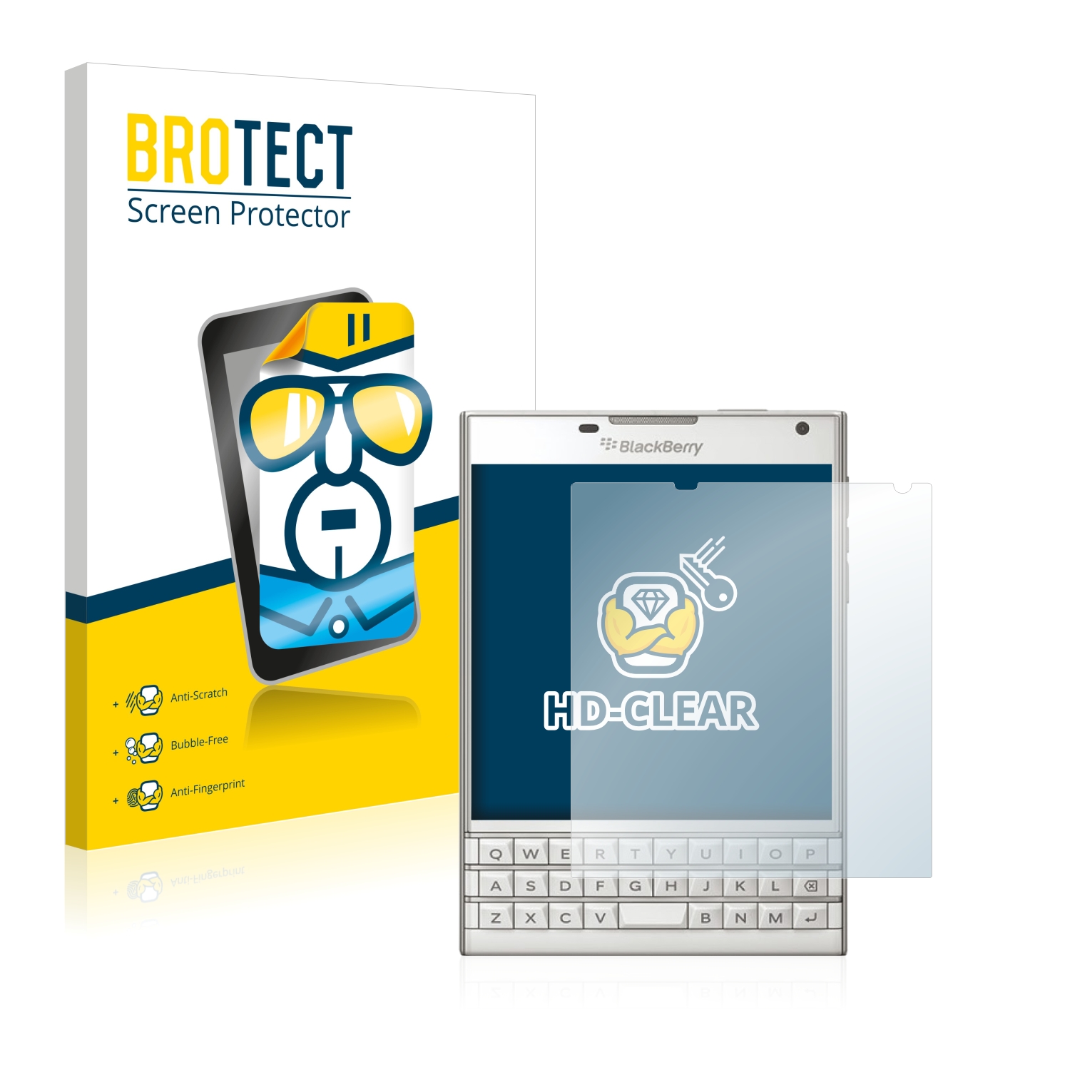 2x BROTECT Displayschutz-Folie pro BlackBerry Passport