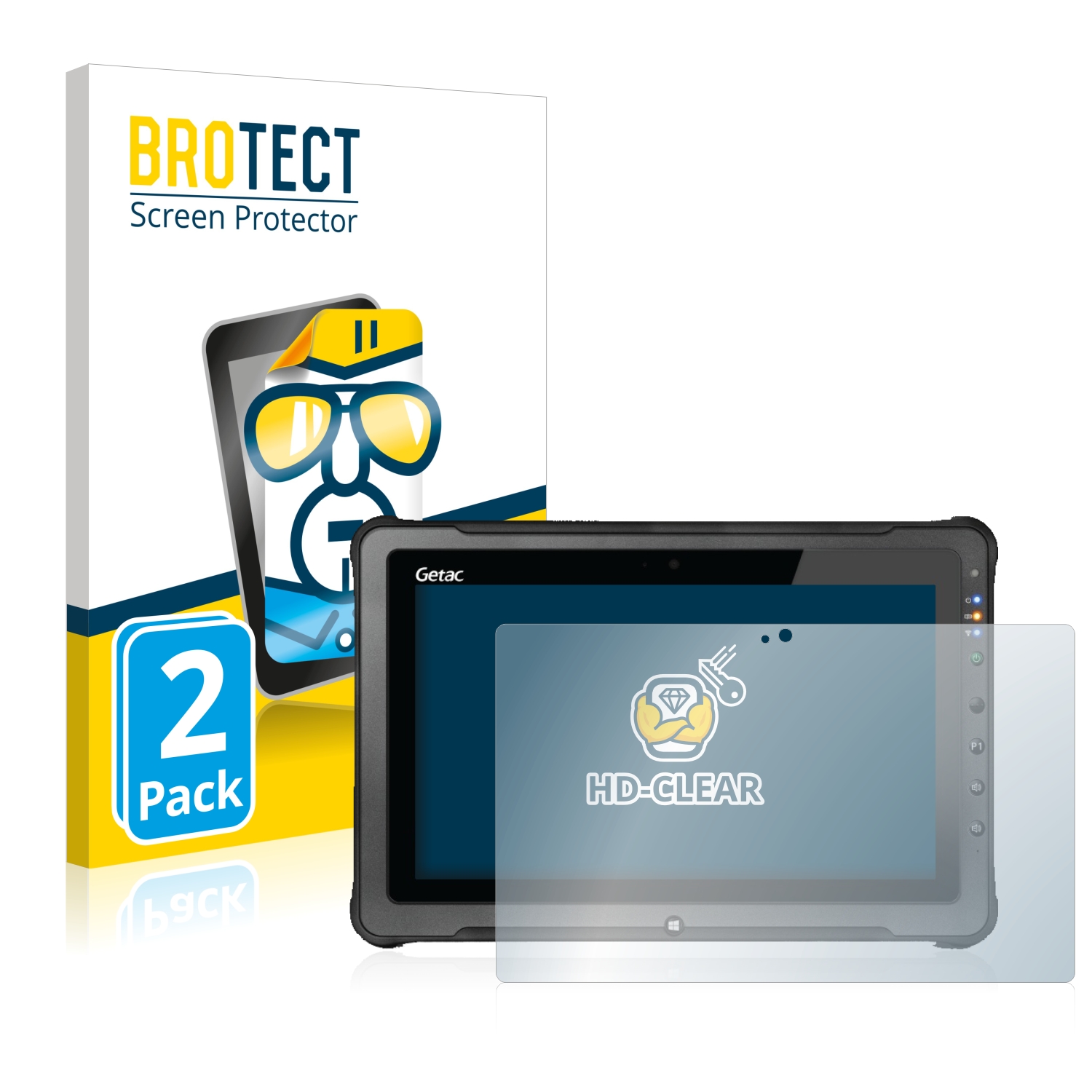 2x BROTECT Displayschutz-Folie pro Getac F110 G5