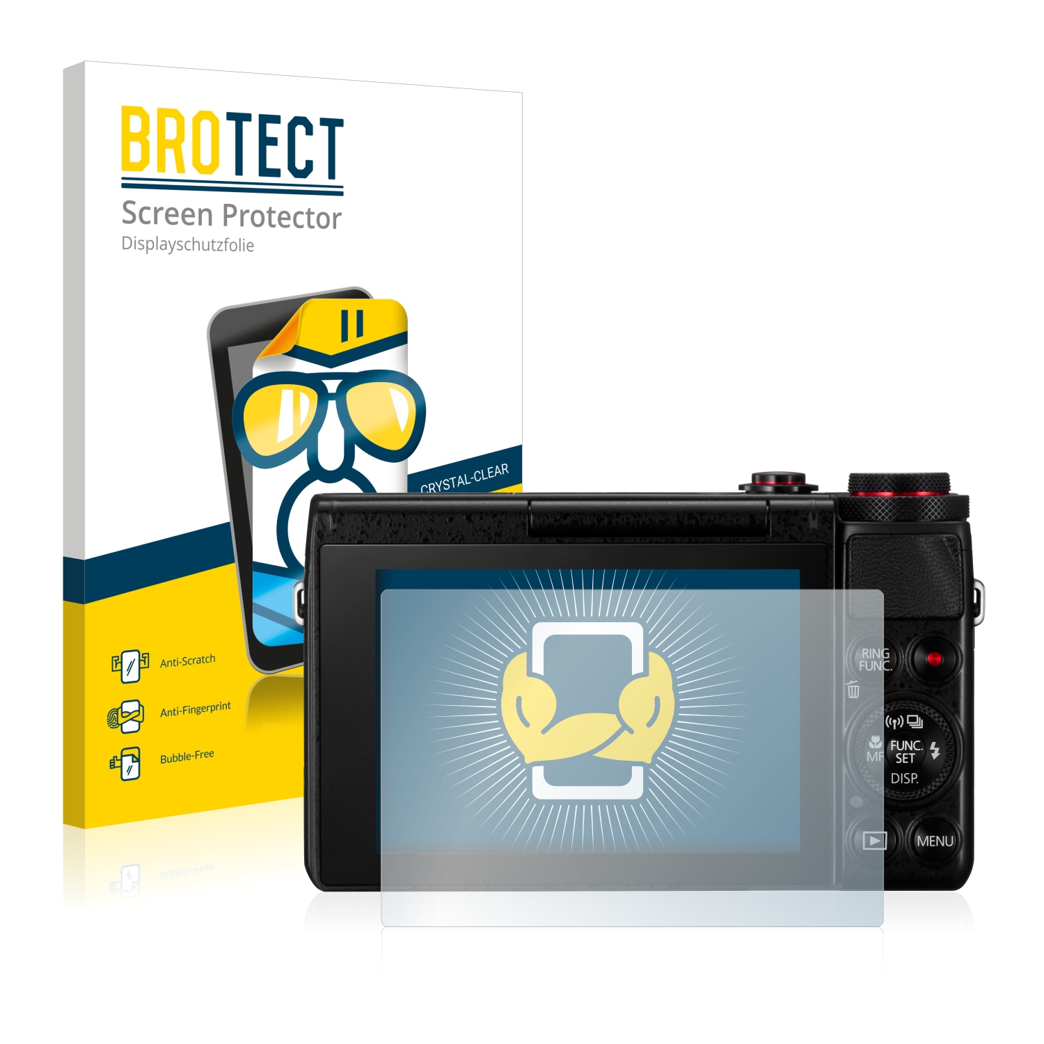 2x BROTECT Displayschutz-Folie pro Canon PowerShot G7 X G7X