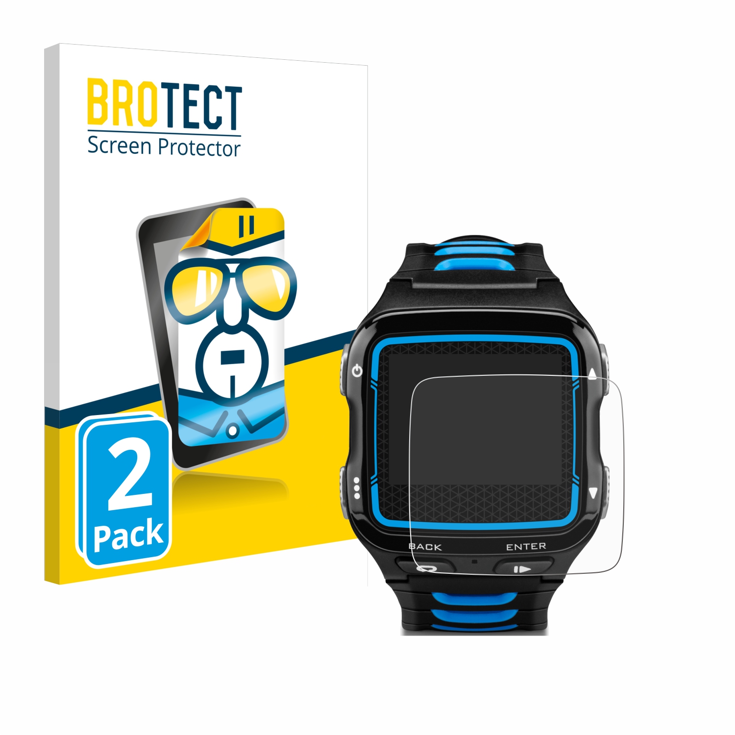 2x BROTECT Displayschutz-Folie pro Garmin Forerunner 920XT