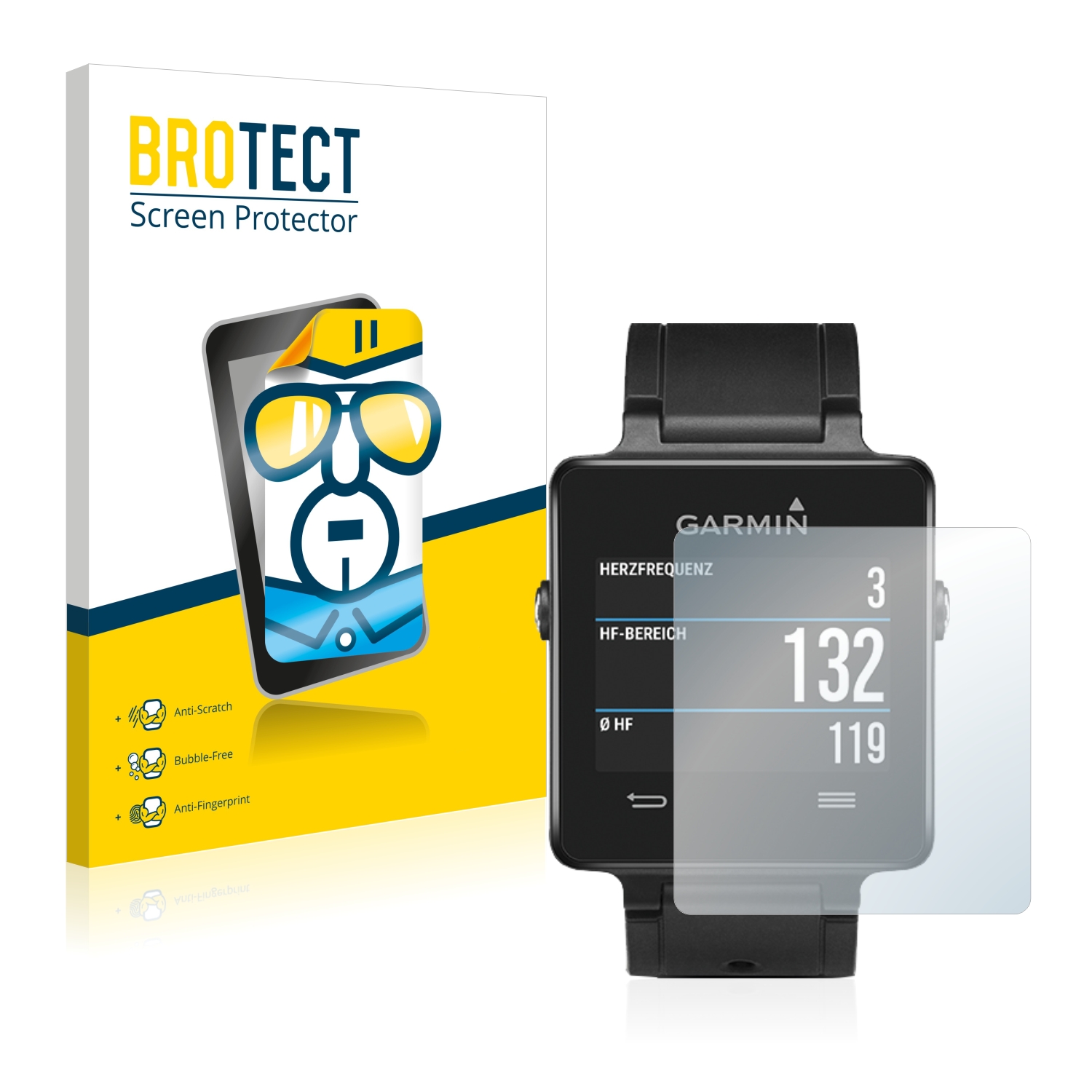 2x BROTECT Displayschutz-Folie pro Garmin vivoactive