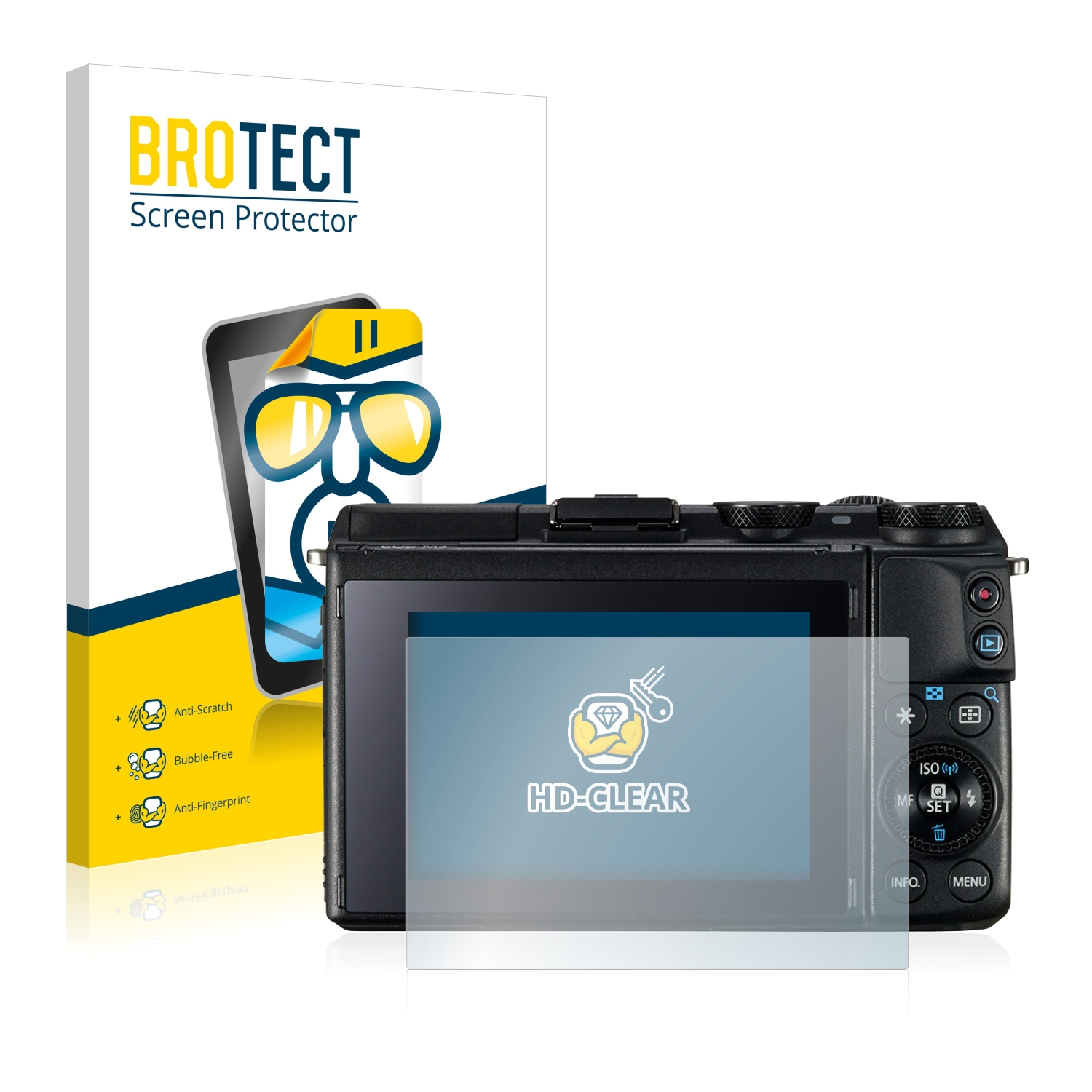 2x BROTECT Displayschutz-Folie pro Canon EOS M3