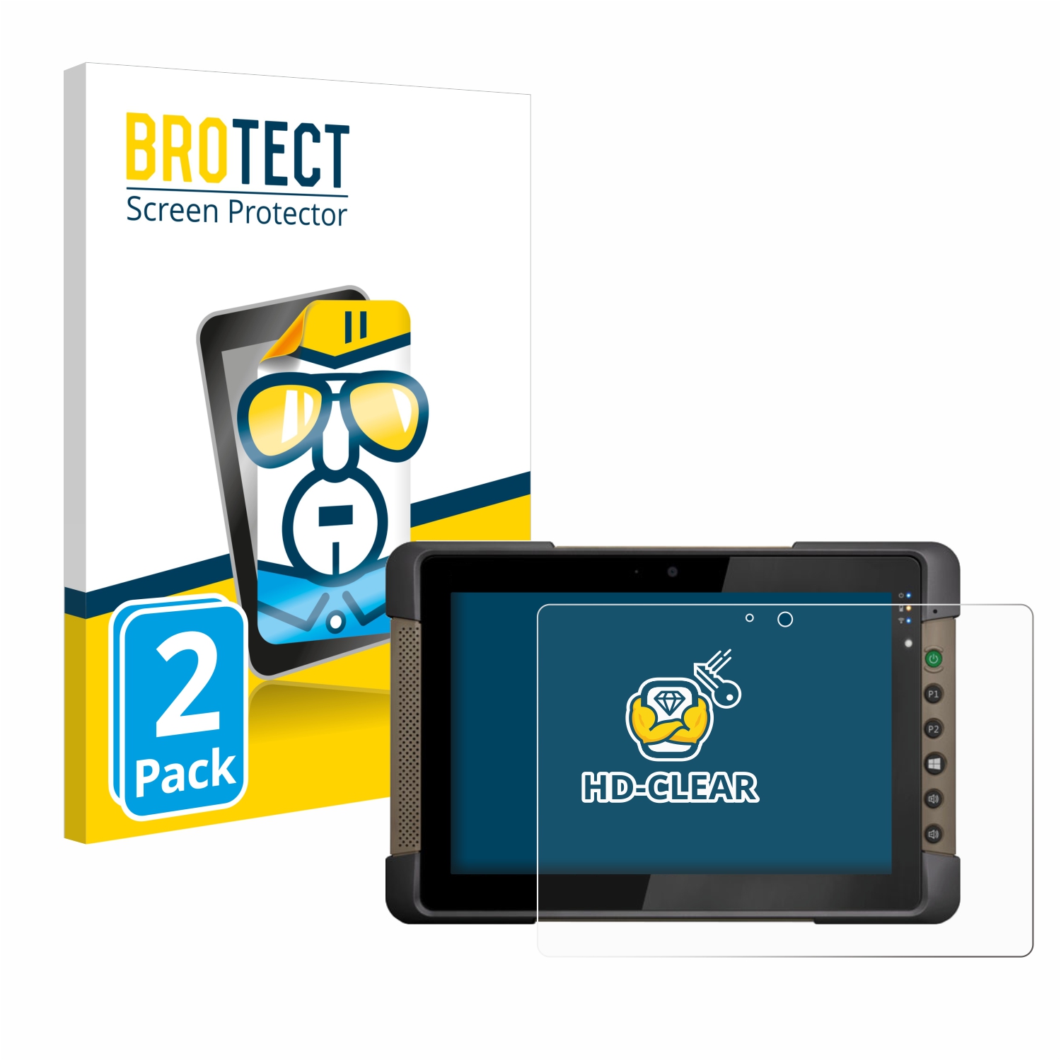 2x BROTECT Displayschutz-Folie pro Getac T800