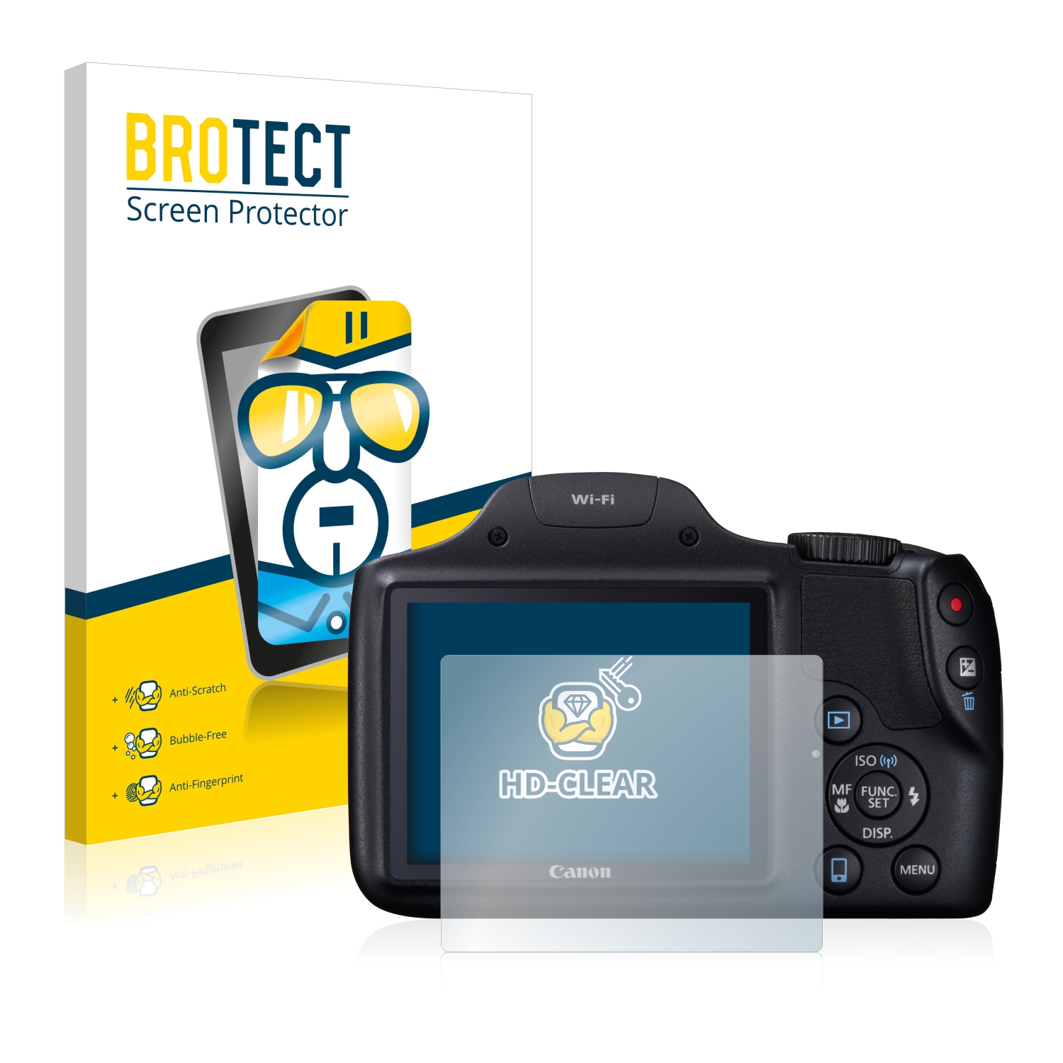 2x BROTECT Displayschutz-Folie pro Canon PowerShot SX530 HS