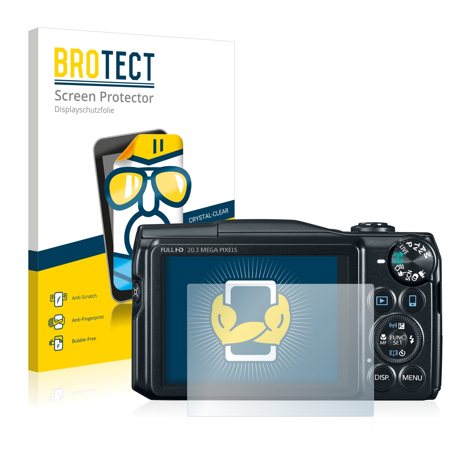 2x BROTECT Displayschutz-Folie pro Canon PowerShot SX710 HS