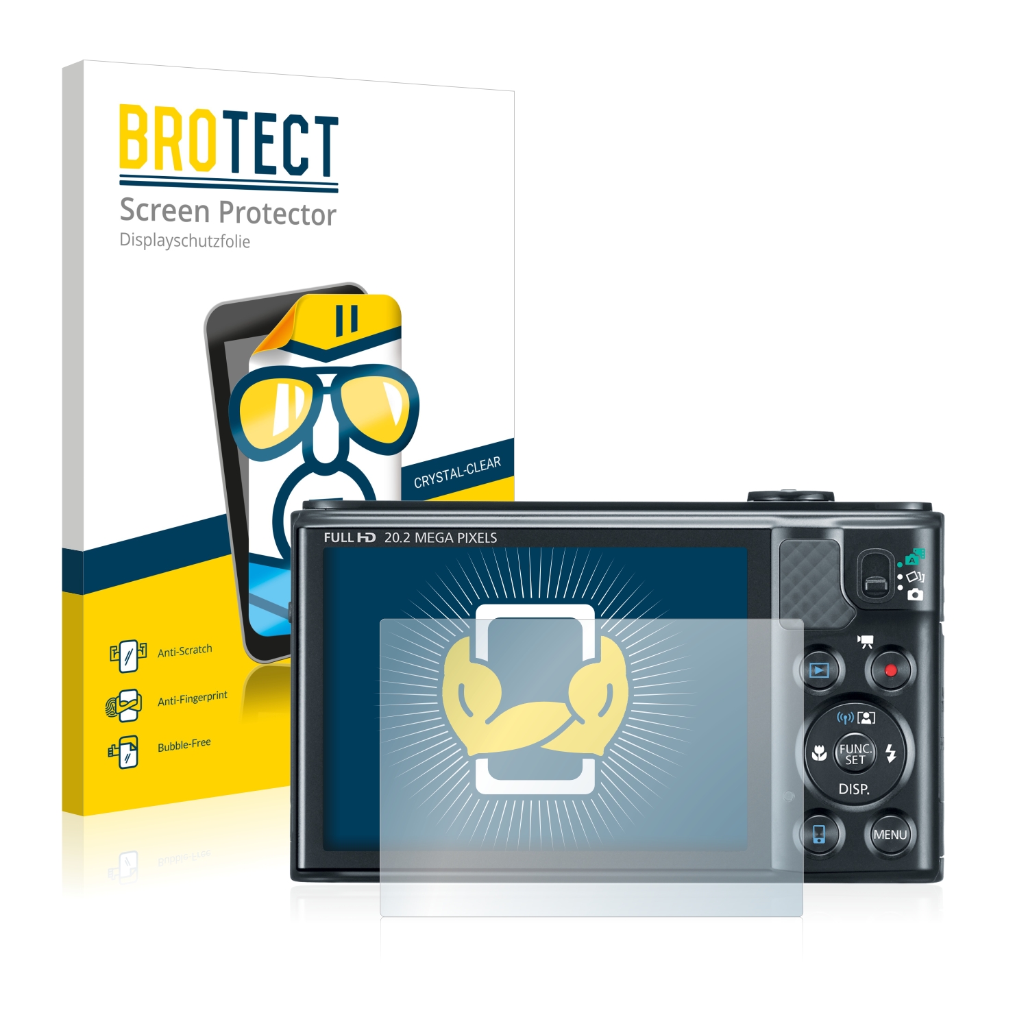 2x BROTECT Displayschutz-Folie pro Canon PowerShot SX610 HS