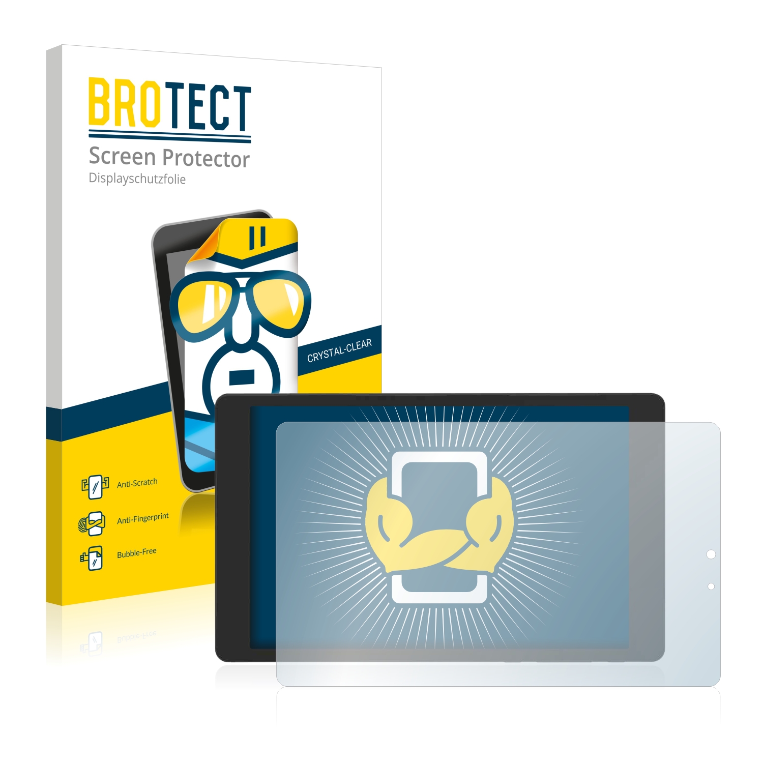2x BROTECT Displayschutz-Folie pro Bush MyTablet 8 Inch