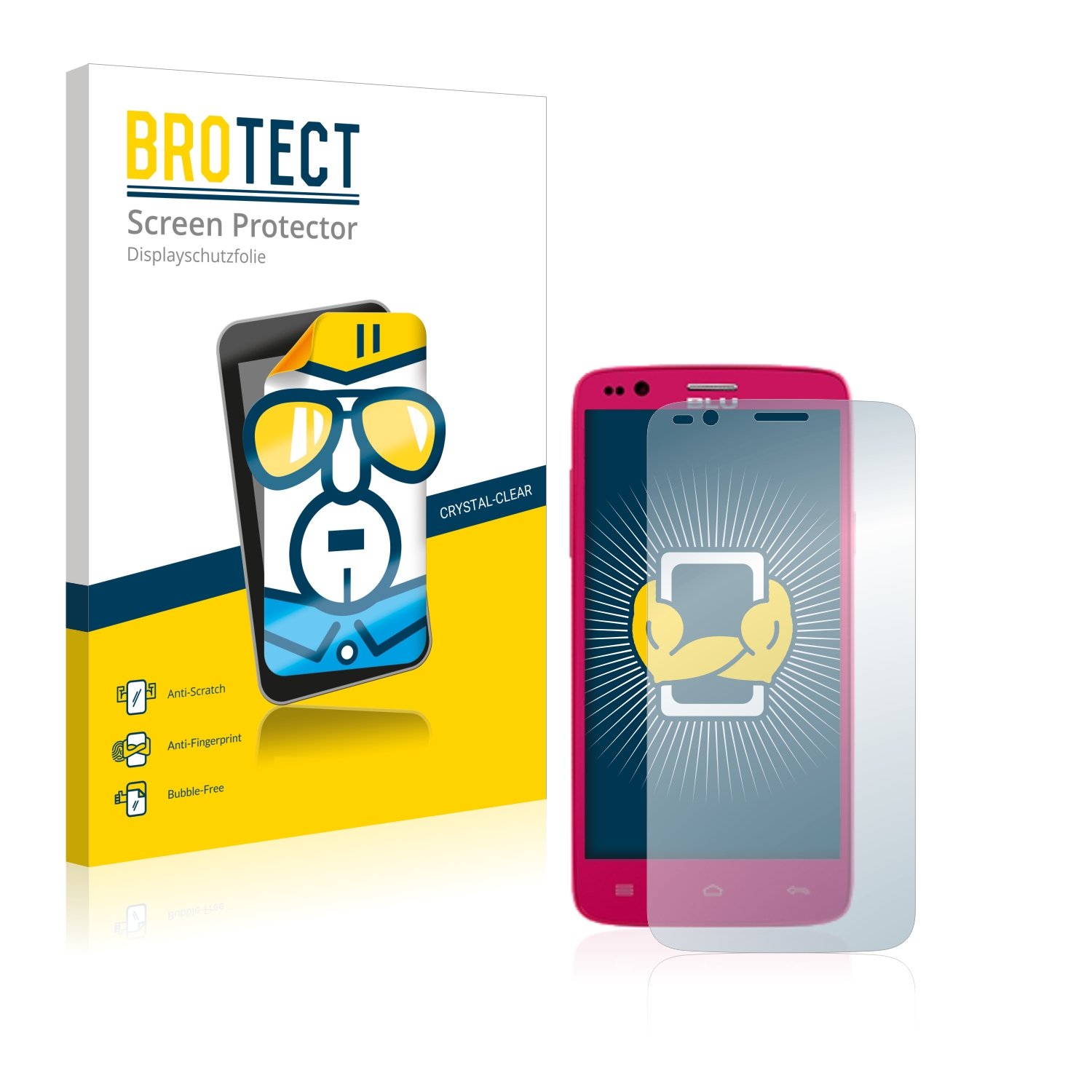 2x BROTECT Displayschutz-Folie pro BLU Star 4.5 Design Edition