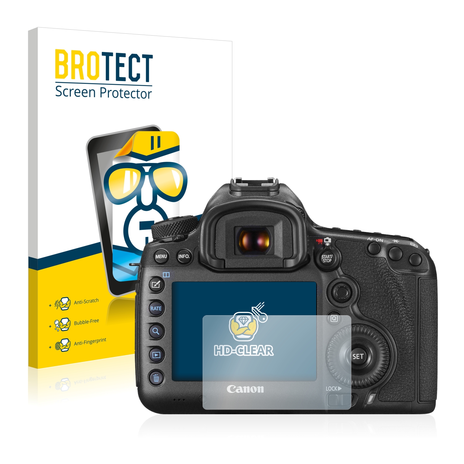 2x BROTECT Displayschutz-Folie pro Canon EOS 5DS