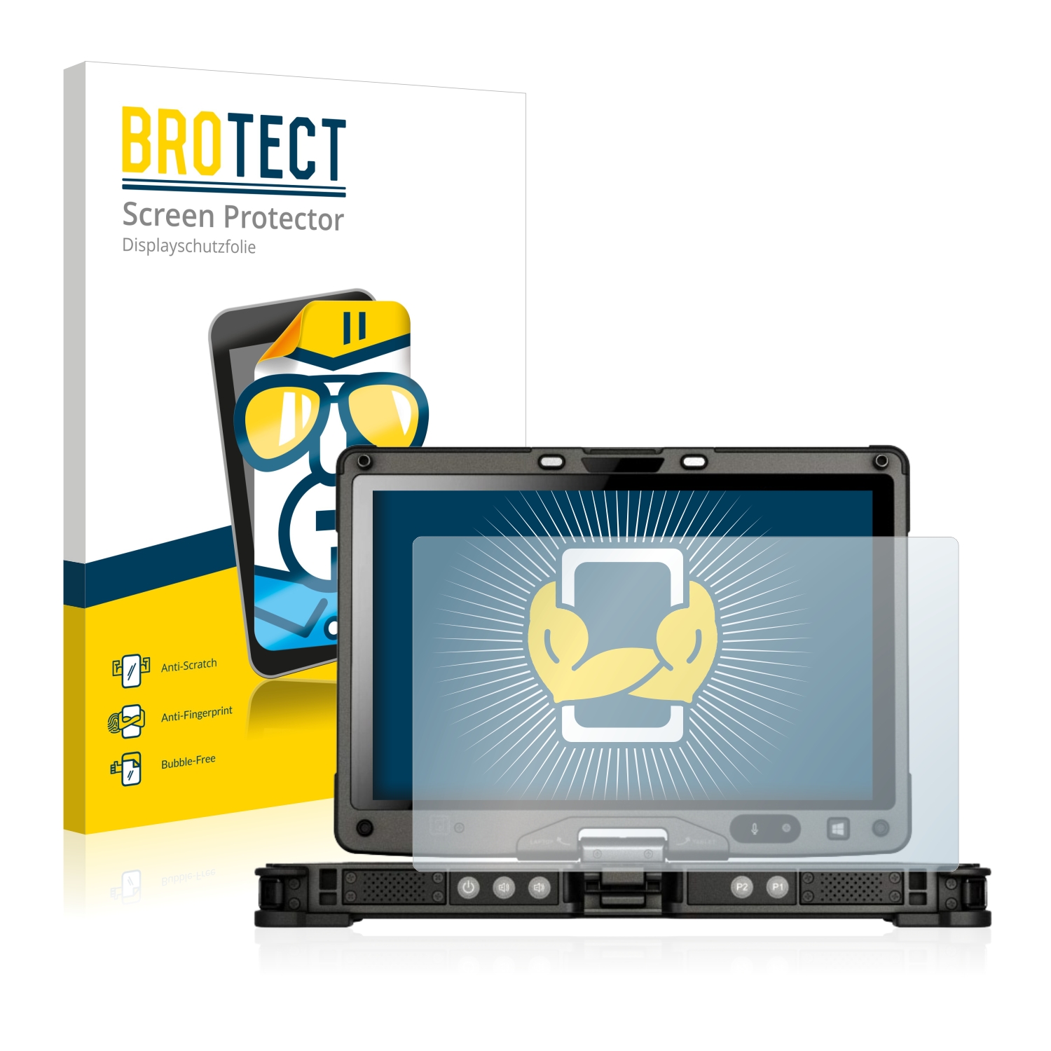 2x BROTECT Displayschutz-Folie pro Getac V110