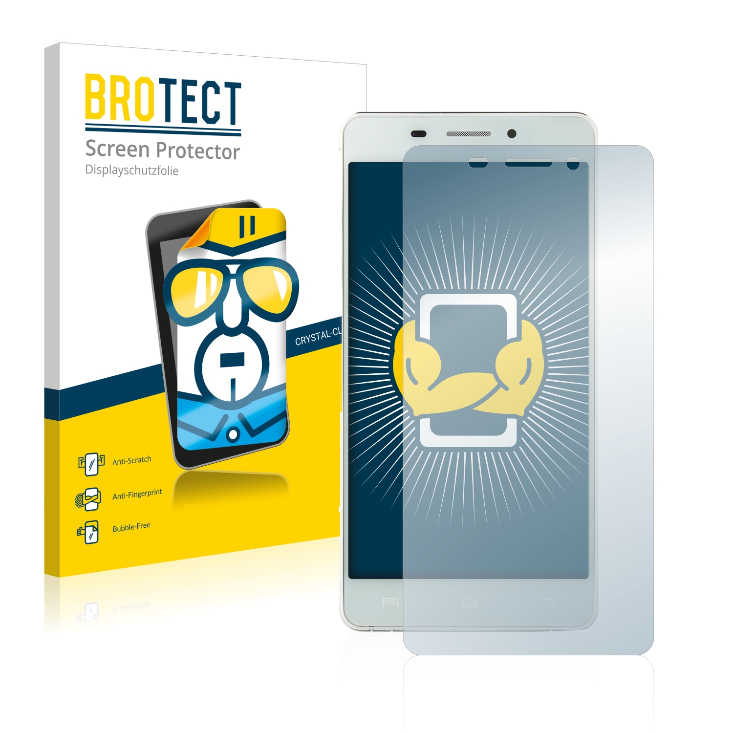 2x BROTECT Displayschutz-Folie pro Doogee Ibiza F2