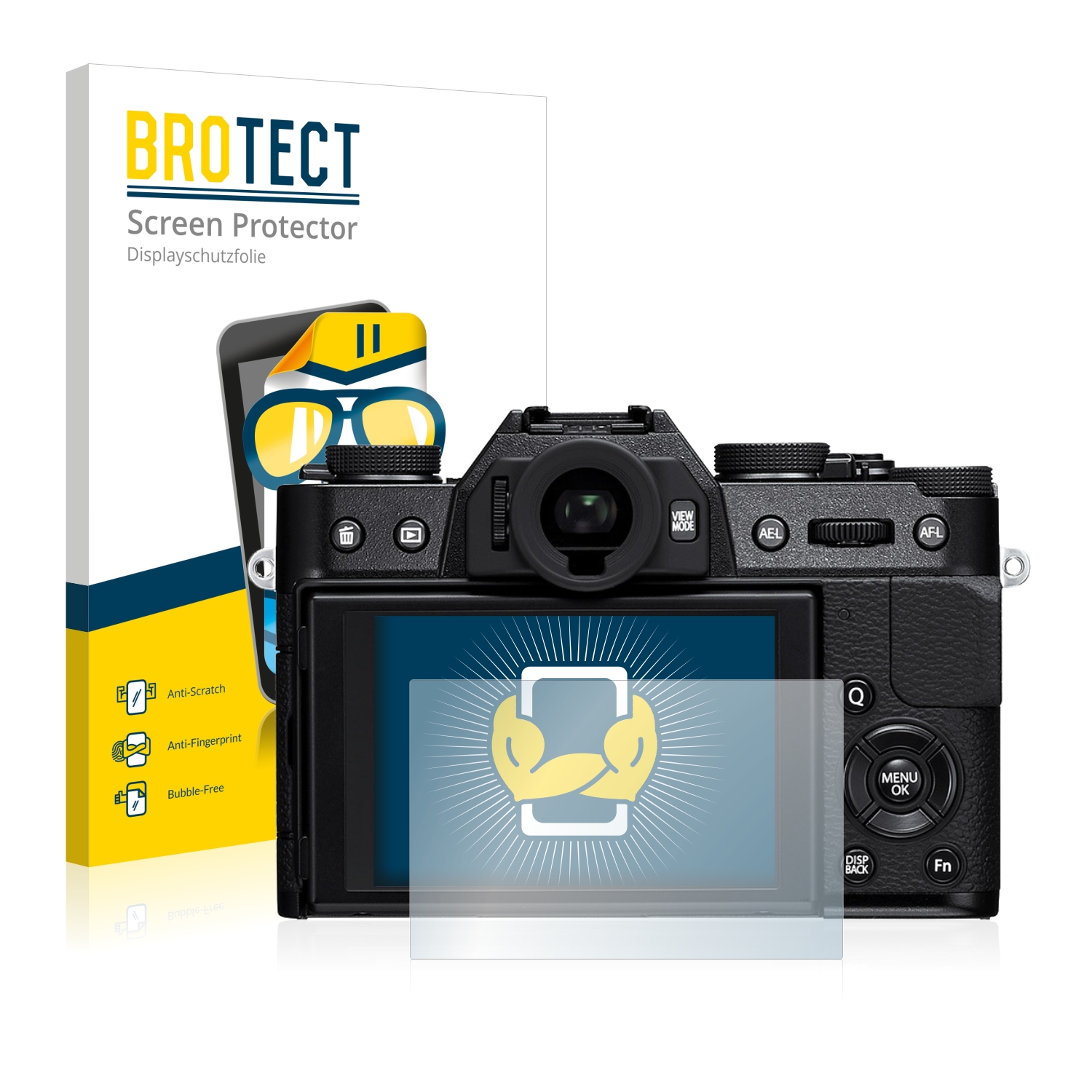 2x BROTECT Displayschutz-Folie pro Fujifilm X-T10