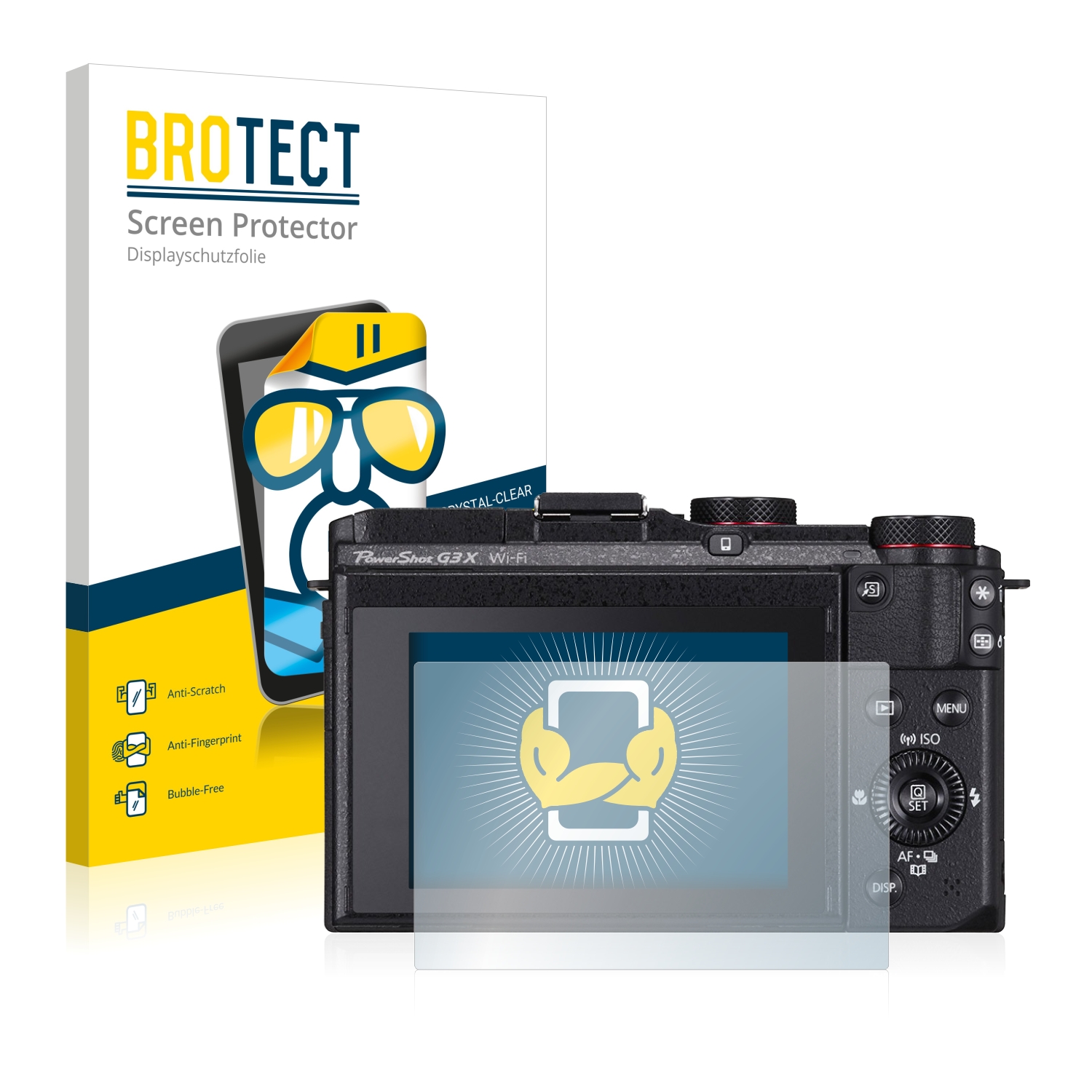 2x BROTECT Displayschutz-Folie pro Canon PowerShot G3 X