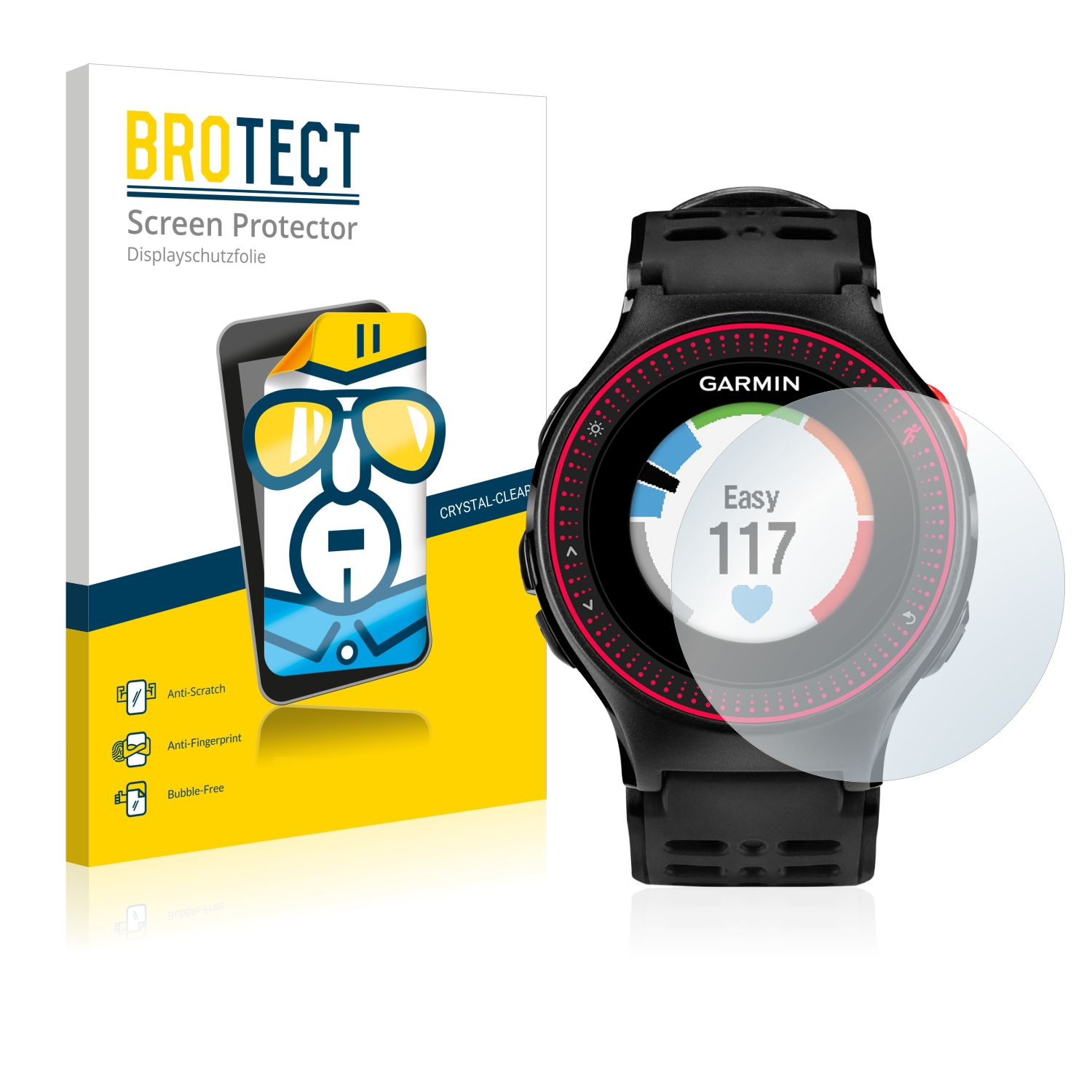 2x BROTECT Displayschutz-Folie pro Garmin Forerunner 225