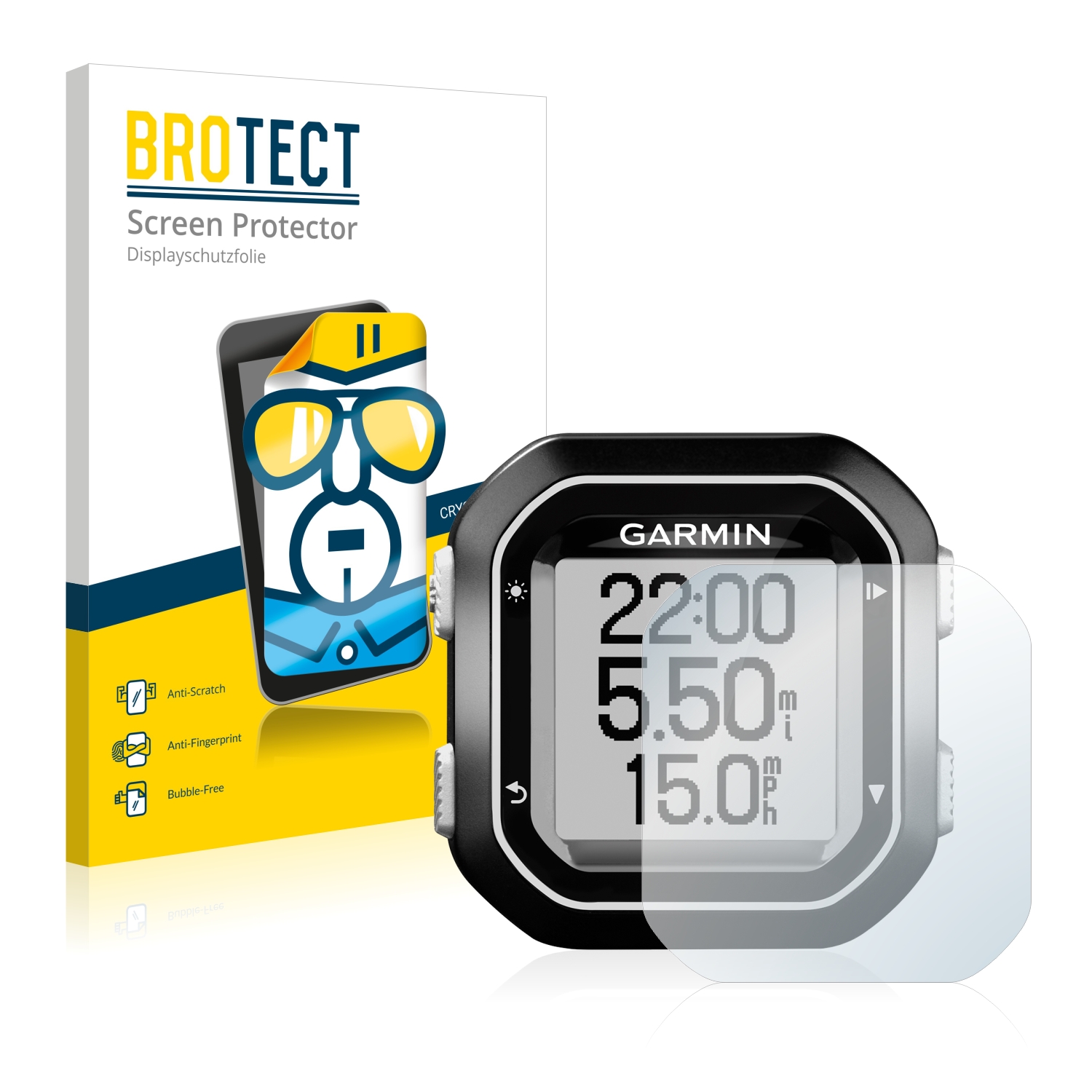 2x BROTECT Displayschutz-Folie pro Garmin Edge 25