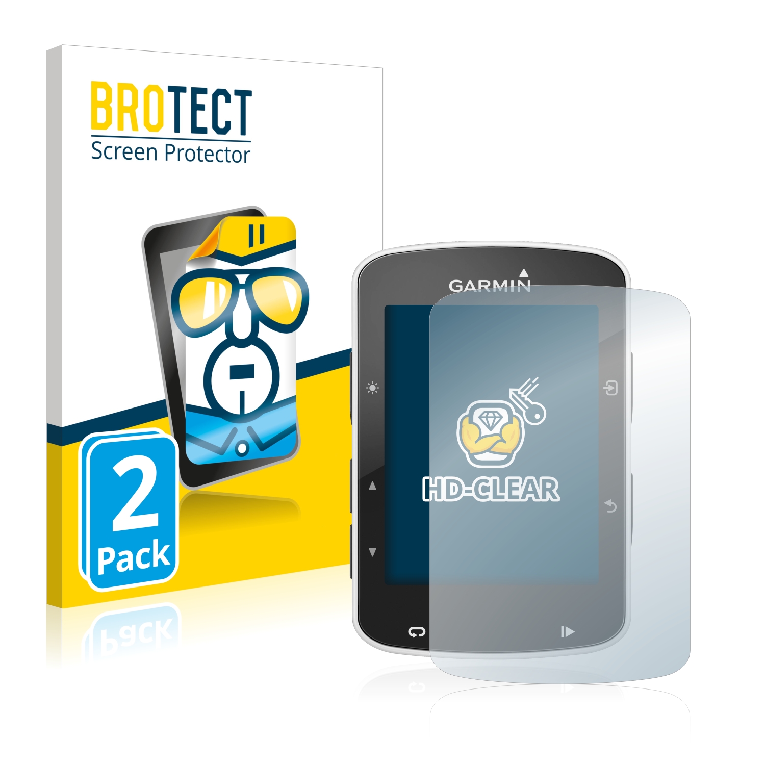 2x BROTECT Displayschutz-Folie pro Garmin Edge 520