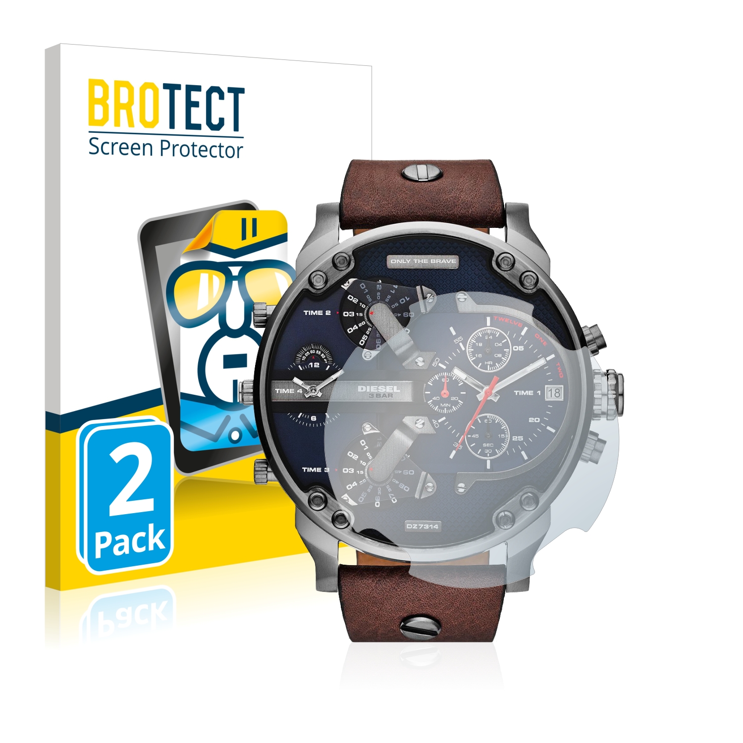 2x BROTECT Displayschutz-Folie pro Diesel DZ7314 Mr. Daddy