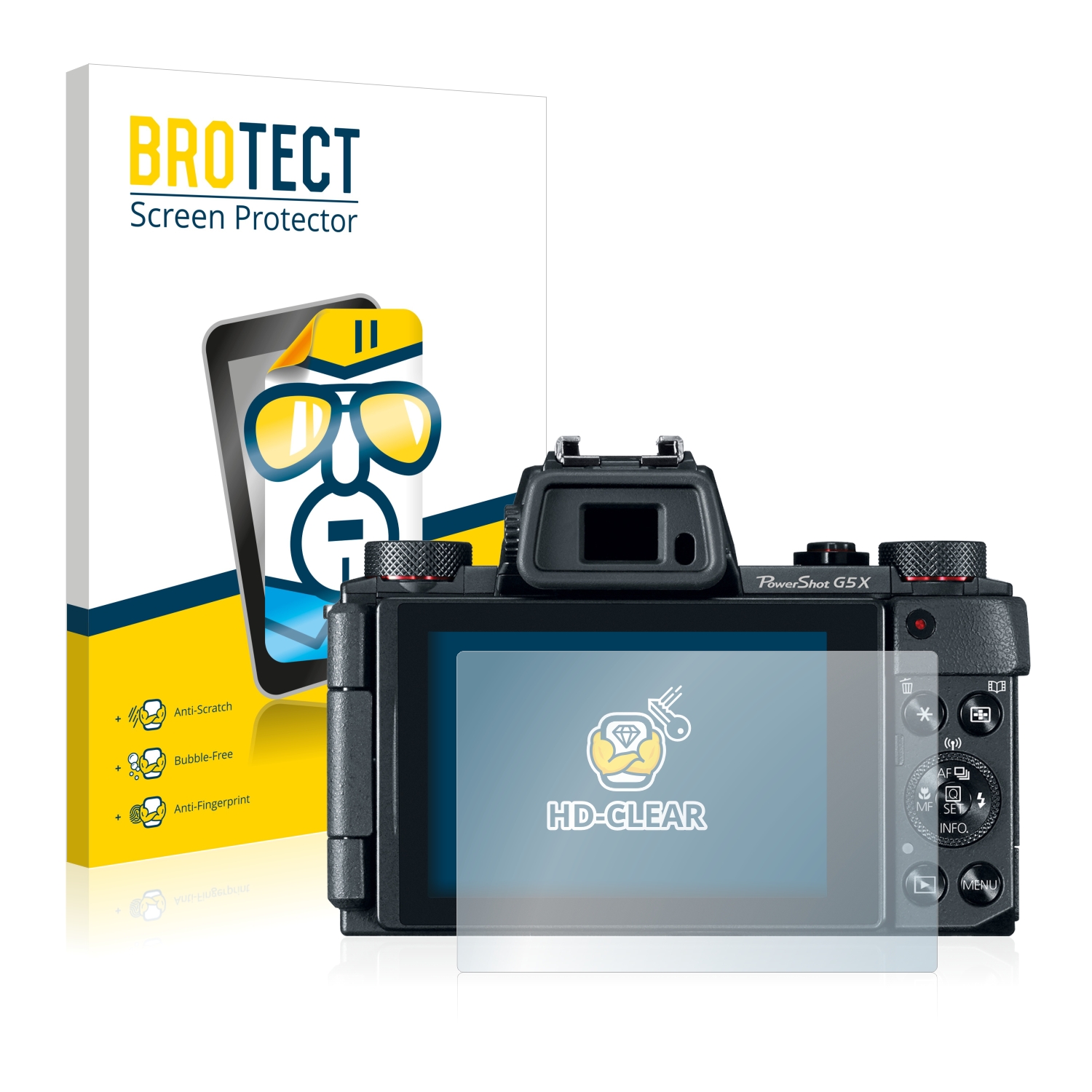 2x BROTECT Displayschutz-Folie pro Canon PowerShot G5 X