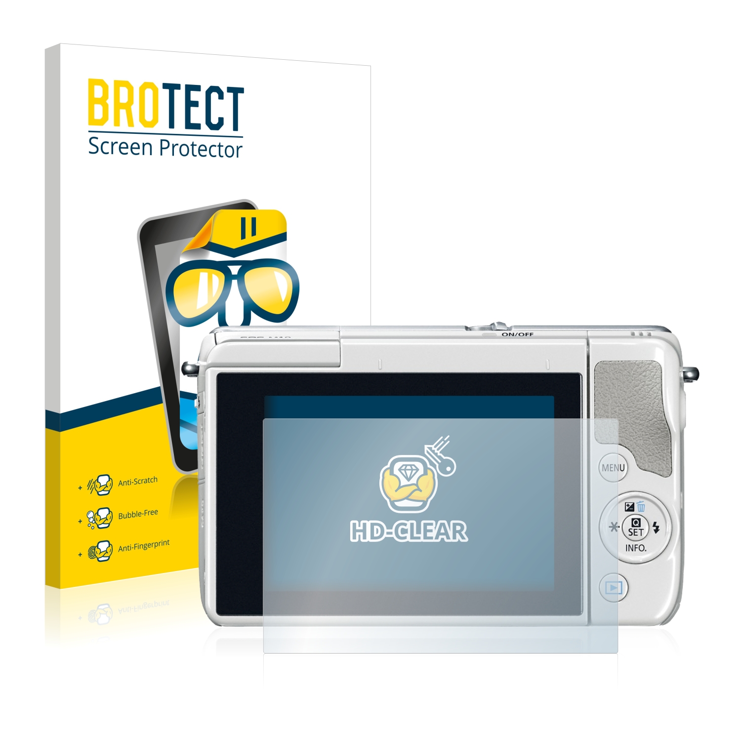 2x BROTECT Displayschutz-Folie pro Canon EOS M10