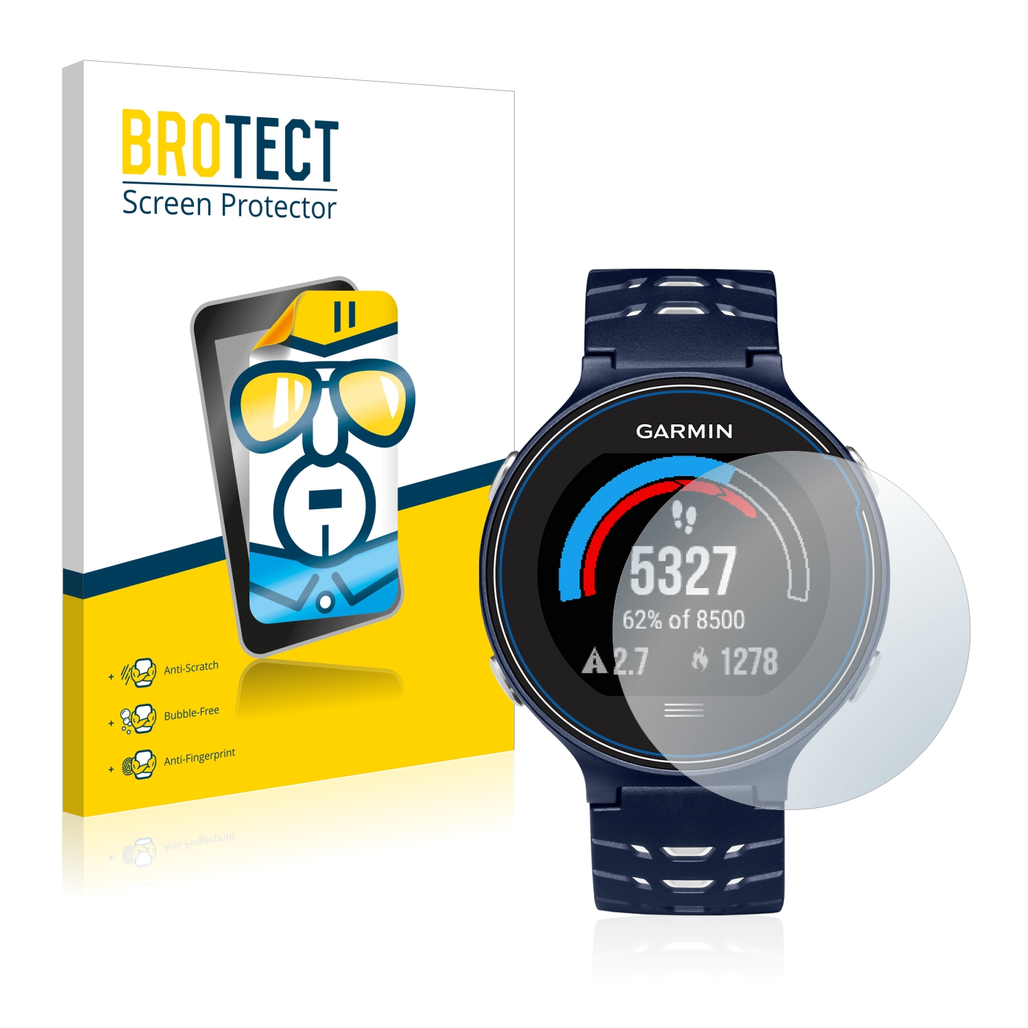 2x BROTECT Displayschutz-Folie pro Garmin Forerunner 630