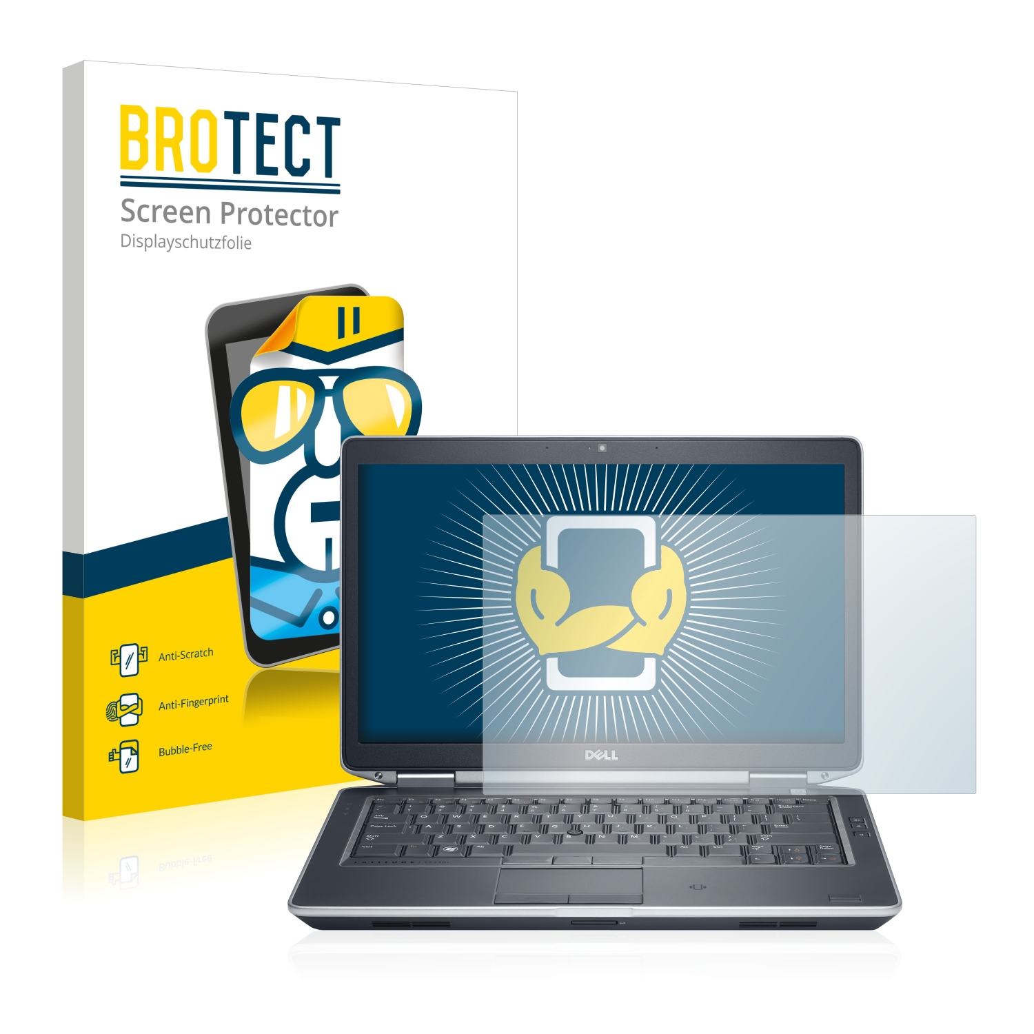 2x BROTECT Displayschutz-Folie pro Dell Latitude E6230