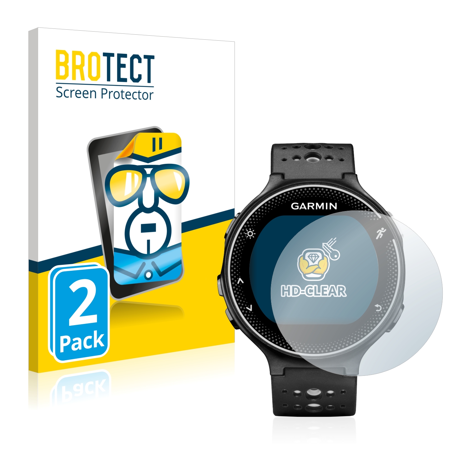 2x BROTECT Displayschutz-Folie pro Garmin Forerunner 230