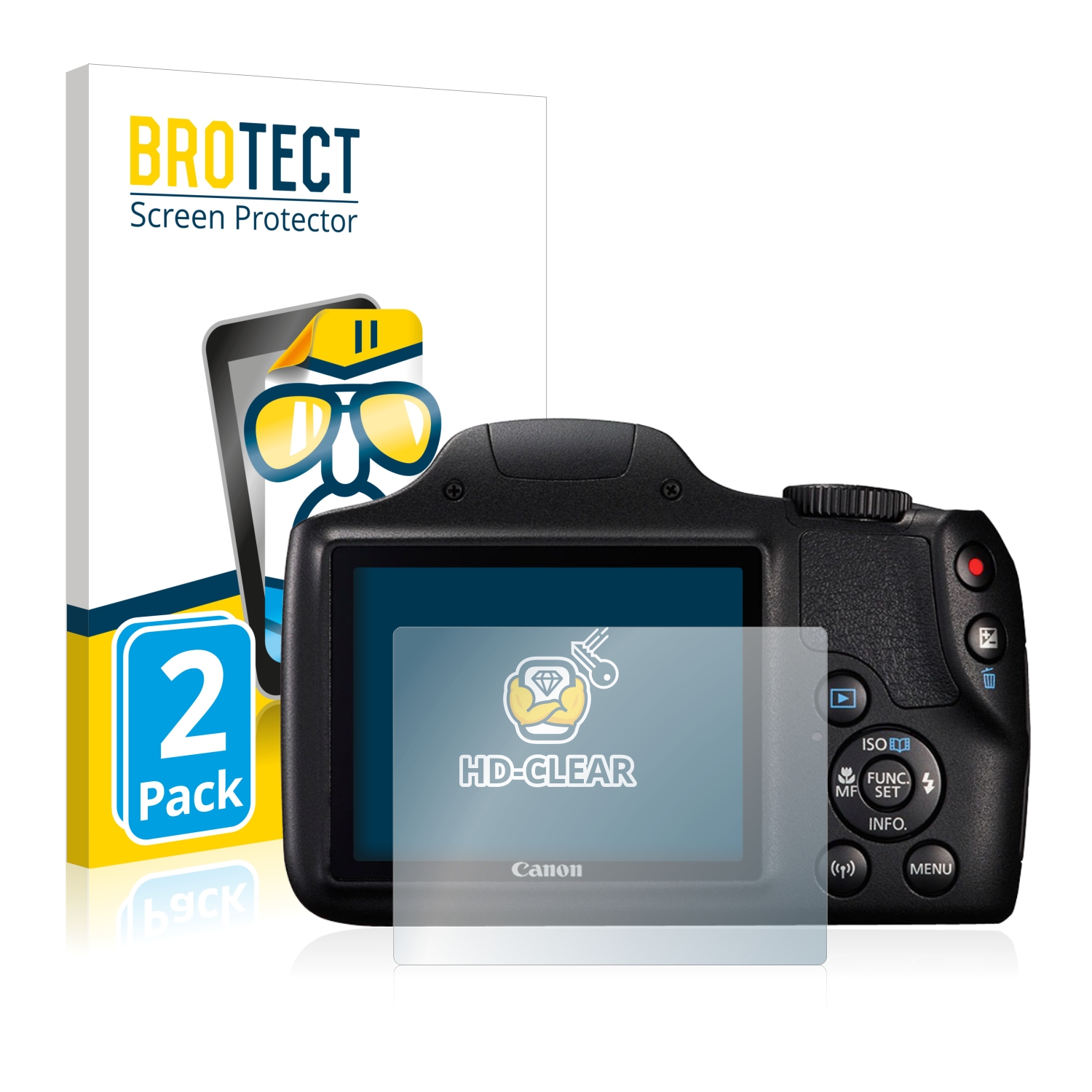 2x BROTECT Displayschutz-Folie pro Canon PowerShot SX540 HS