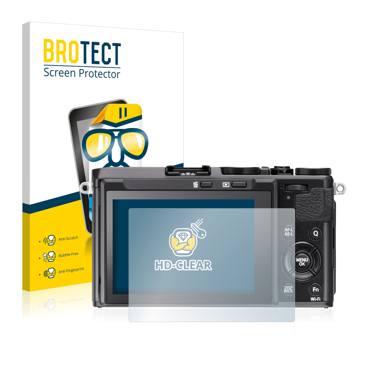 2x BROTECT Displayschutz-Folie pro Fujifilm FinePix X70