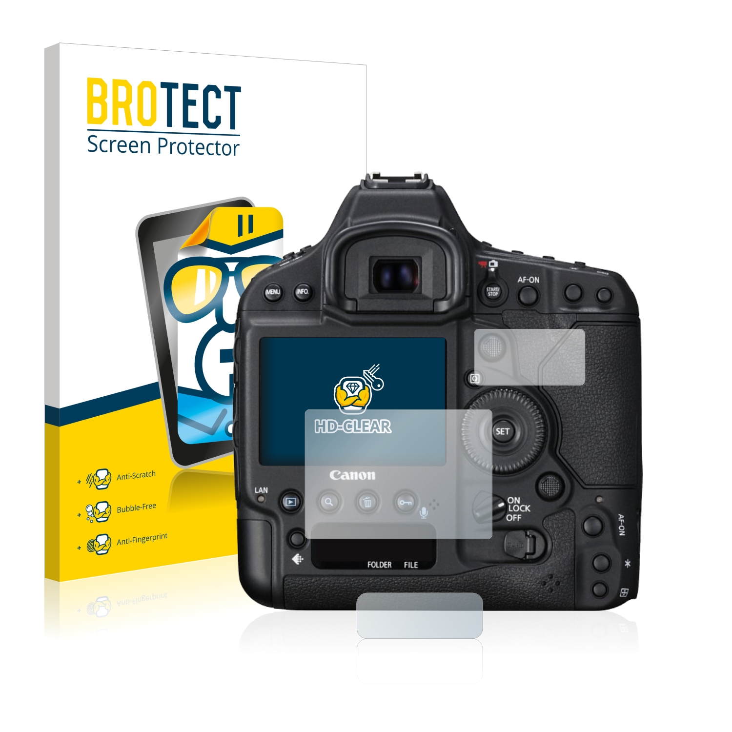 2x BROTECT Displayschutz-Folie pro Canon EOS 1D X Mark II