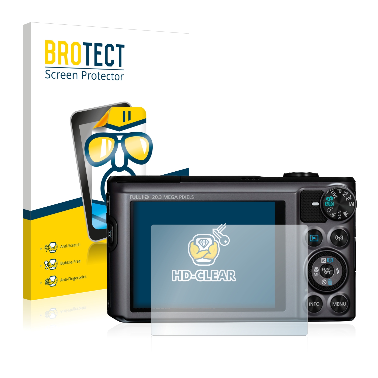 2x BROTECT Displayschutz-Folie pro Canon PowerShot SX720 HS