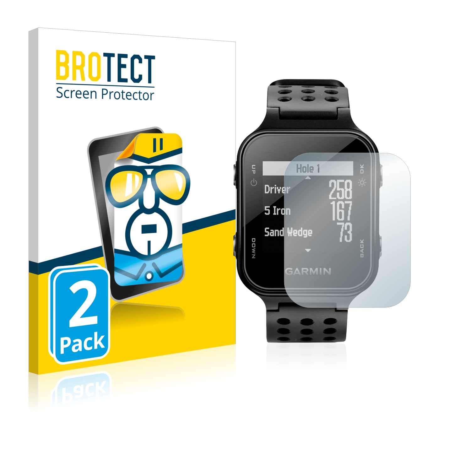 2x BROTECT Displayschutz-Folie pro Garmin Approach S20