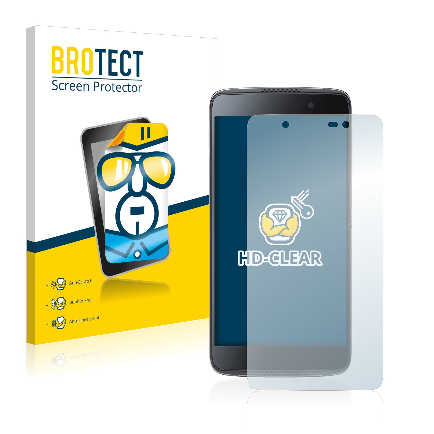 2x BROTECT Displayschutz-Folie pro BlackBerry DTEK50