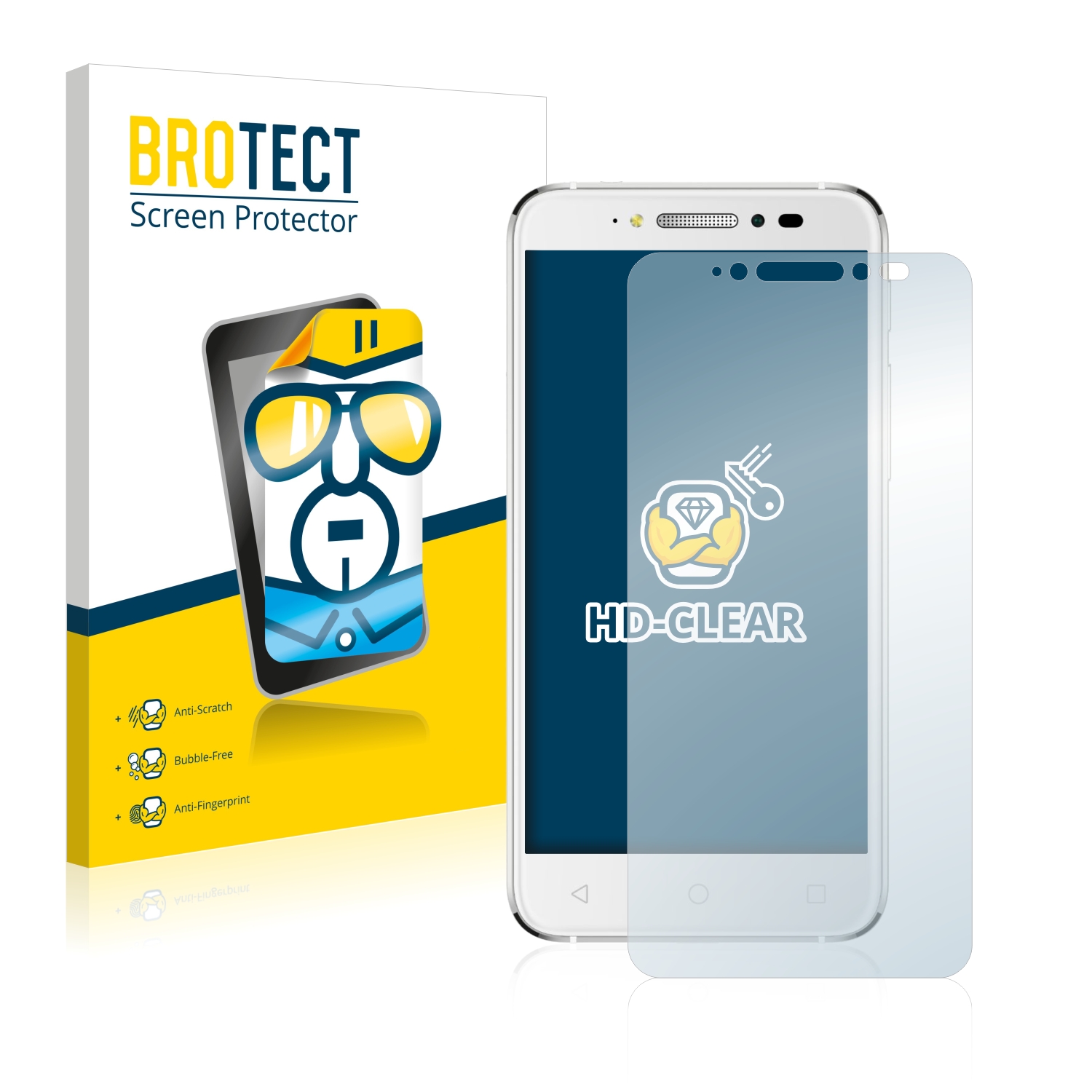 2x BROTECT Displayschutz-Folie pro Alcatel Shine Lite 5080X