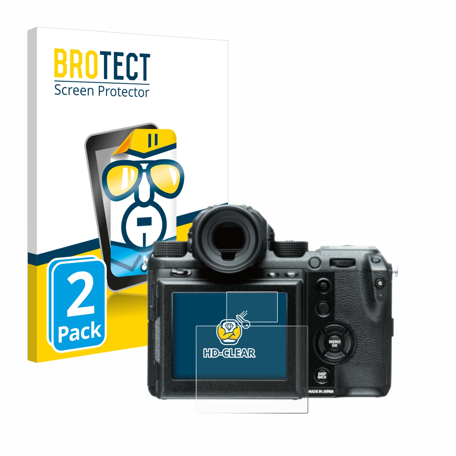 2x BROTECT Displayschutz-Folie pro Fujifilm GFX50S