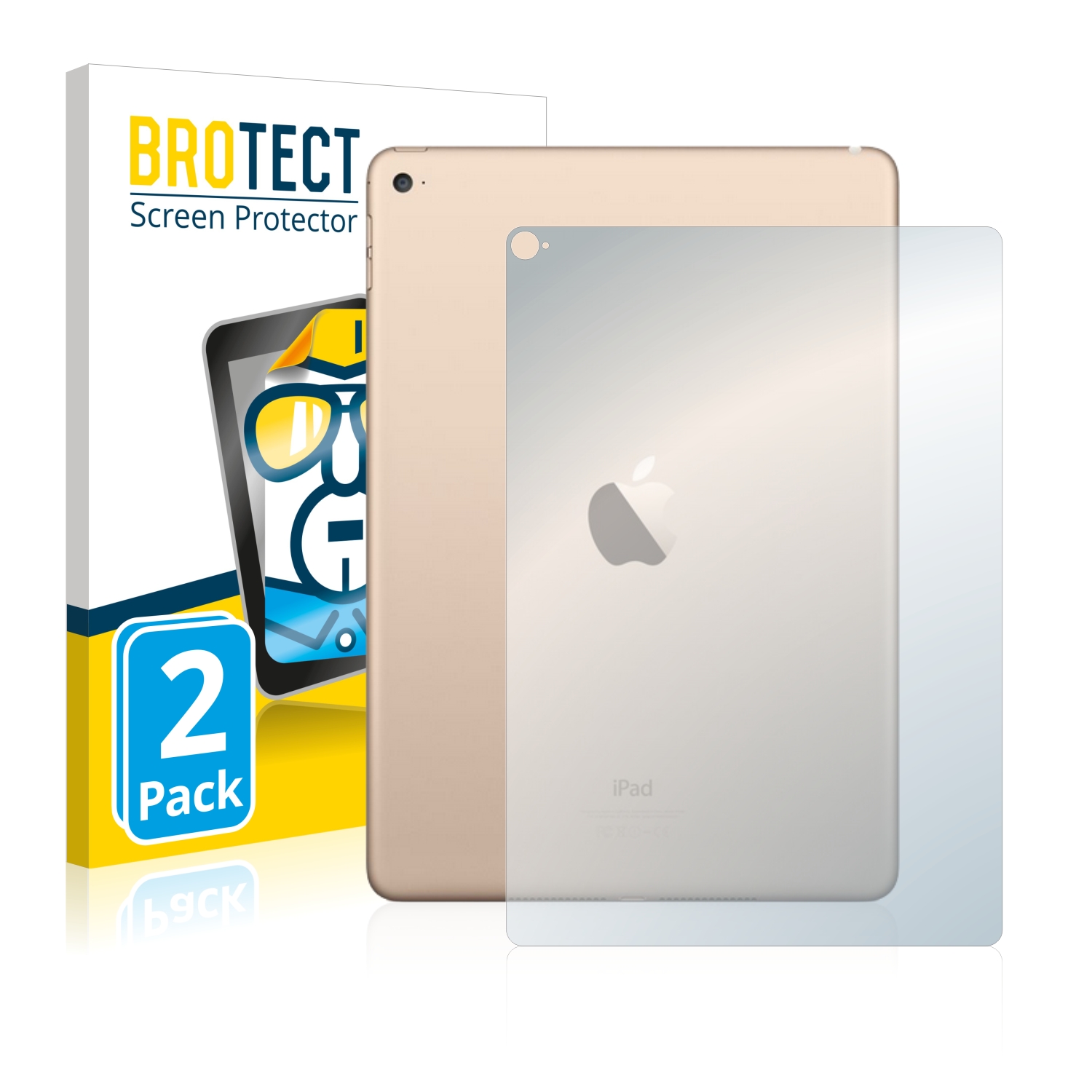 2x BROTECT Displayschutz-Folie pro Apple iPad Air 2 2014 (zadní strana)