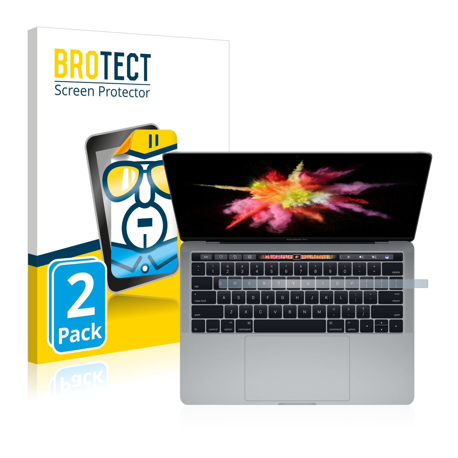 2x BROTECT Displayschutz-Folie pro Apple MacBook Pro 13 2017 (spodní displej)