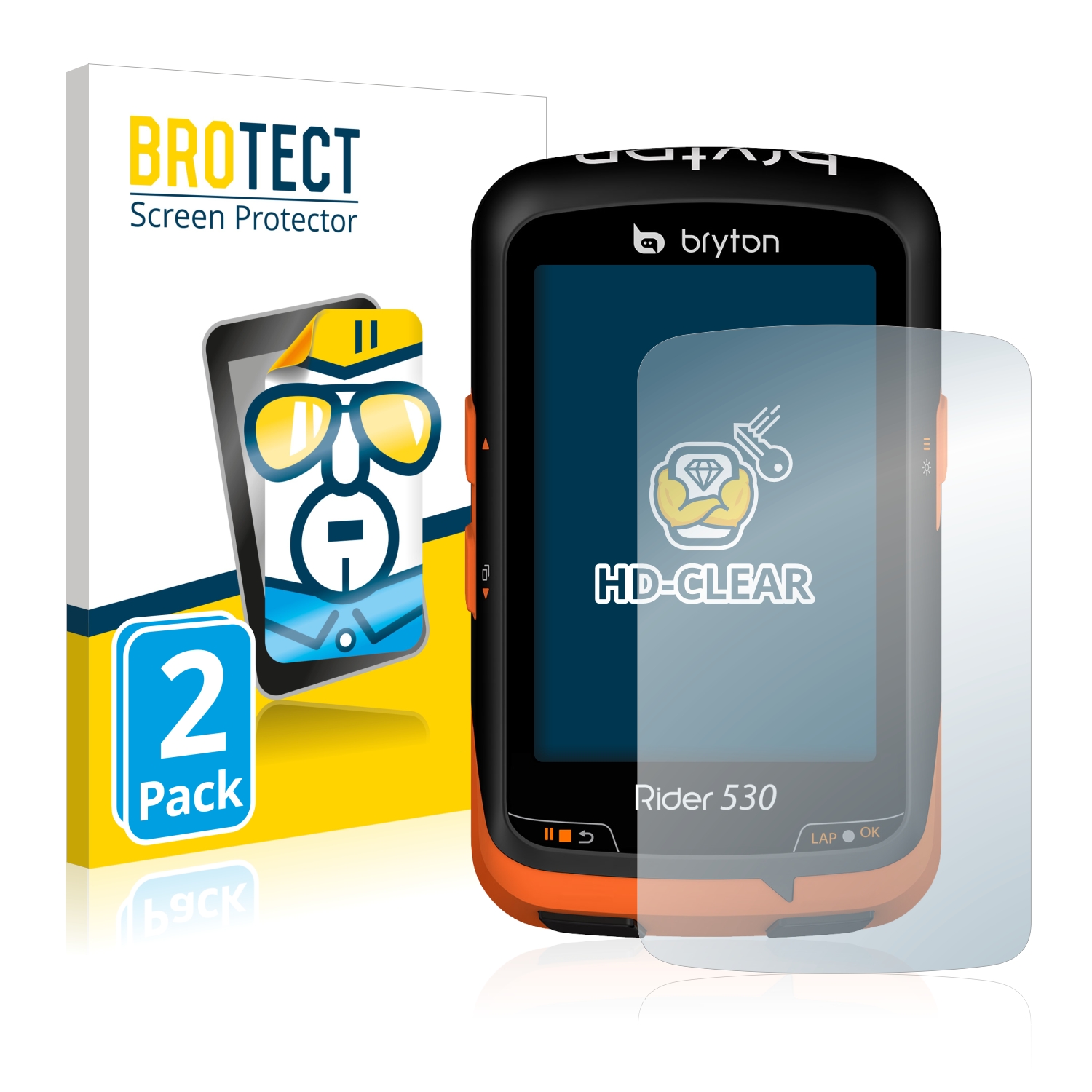 2x BROTECT Displayschutz-Folie pro Bryton Rider 530