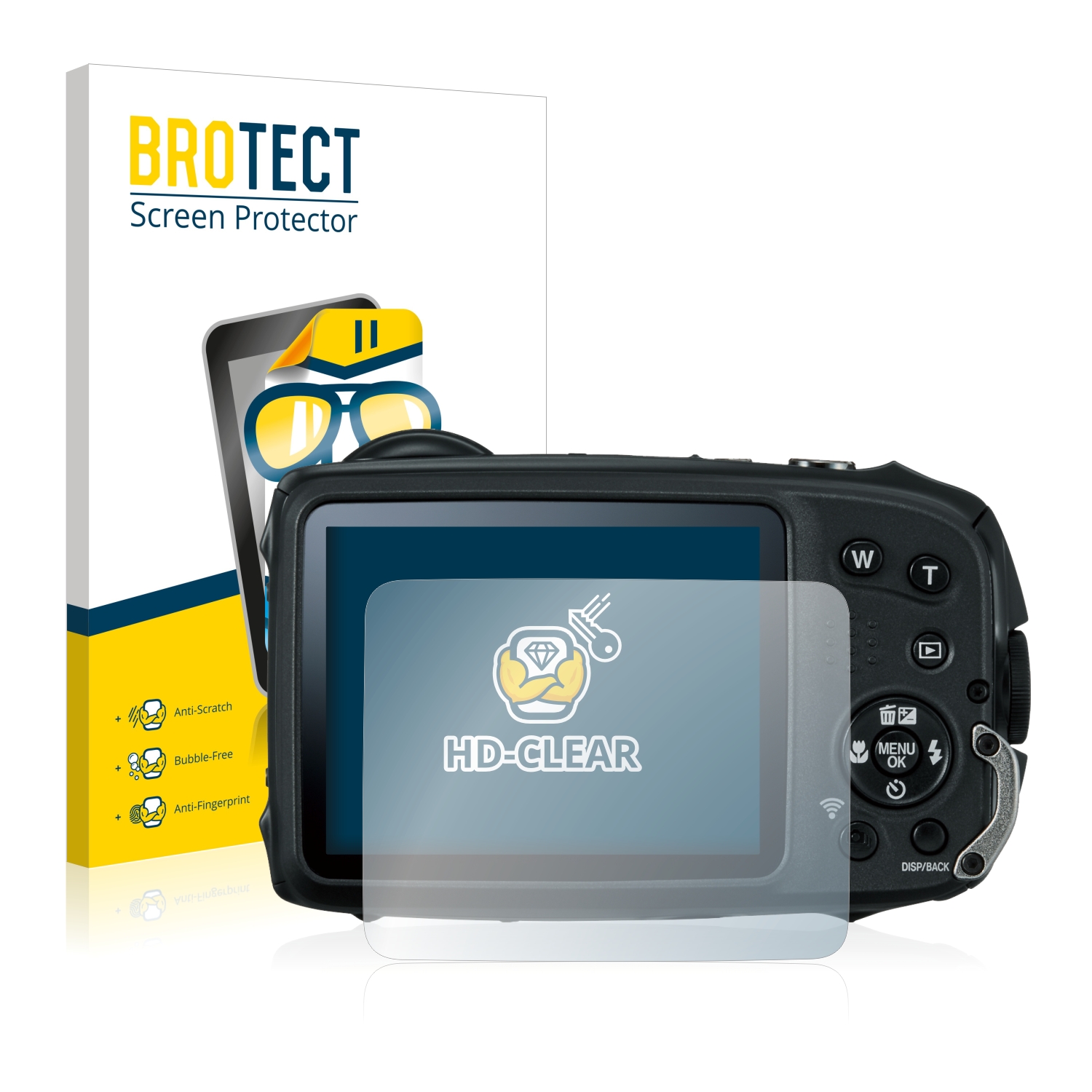 2x BROTECT Displayschutz-Folie pro Fujifilm FinePix XP120