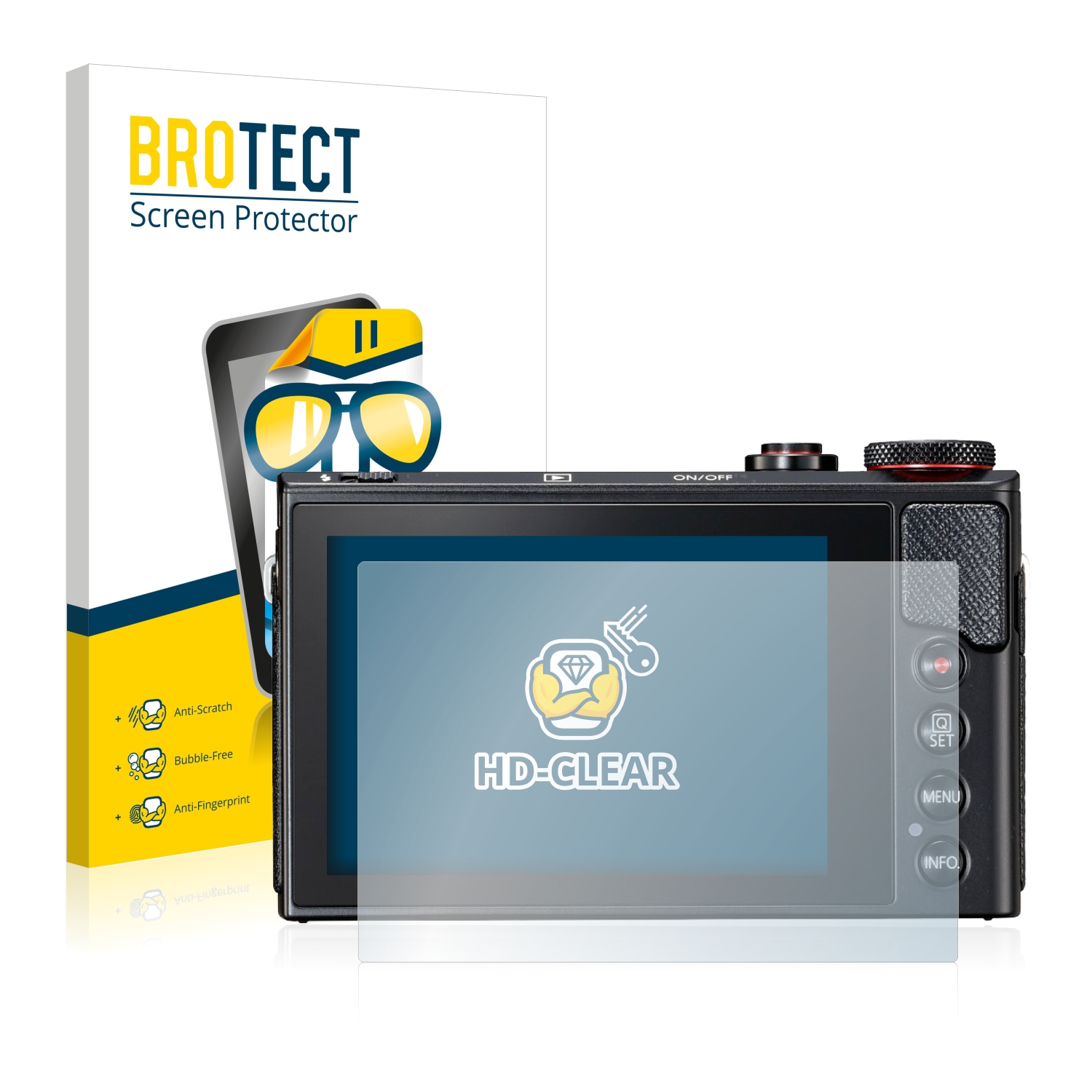 2x BROTECT Displayschutz-Folie pro Canon PowerShot G9 X Mark II
